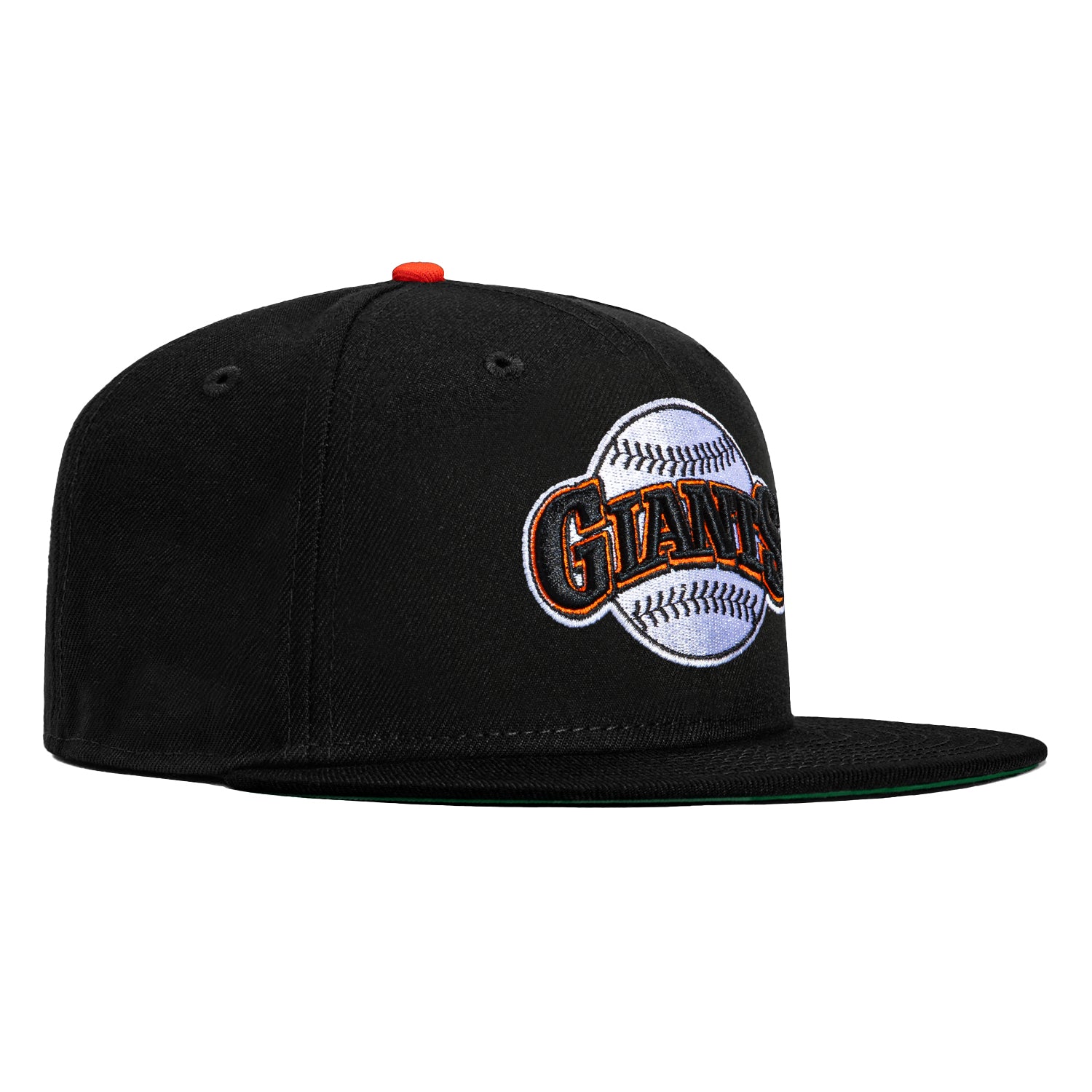 San Francisco Giants New Era Custom 59FIFTY Black Visor Patch Fitted Hat, 7 5/8 / Black