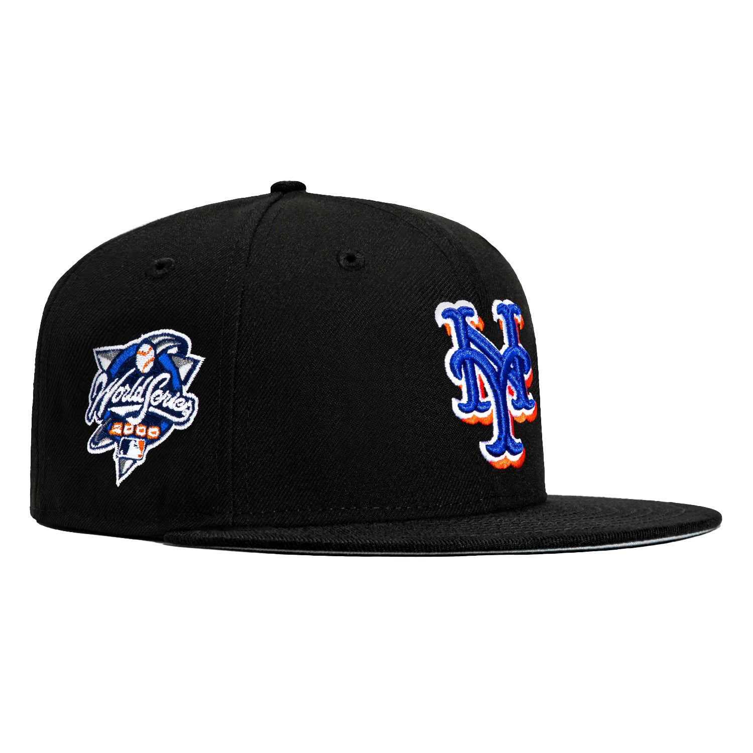 New York Yankees Mets yankets Split Logo World Series New Era 59FIFTY  Fitted 2000 World Series Patch Hat Club 