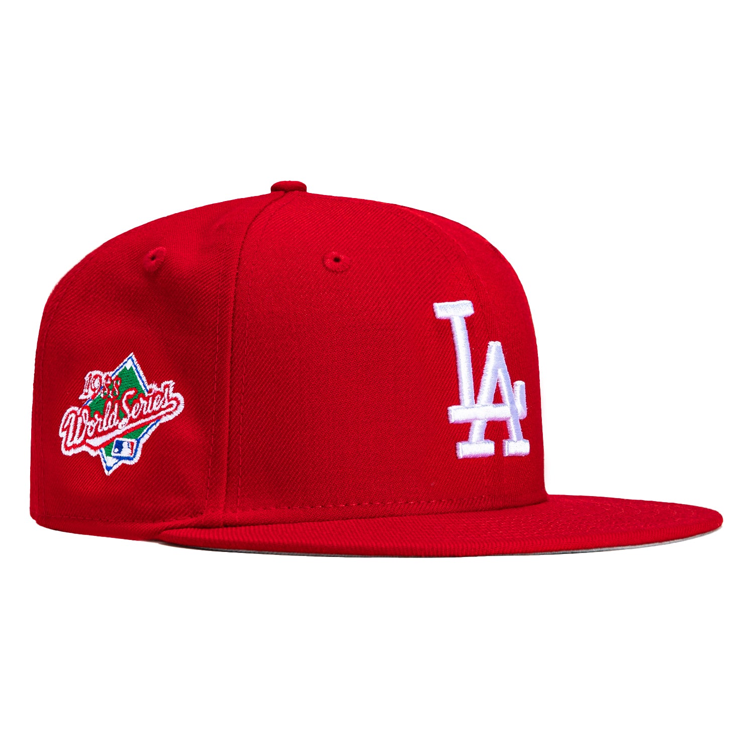 New Era 59FIFTY Los Angeles Dodgers 1988 World Series Patch Pink UV Hat - Royal Royal / 8