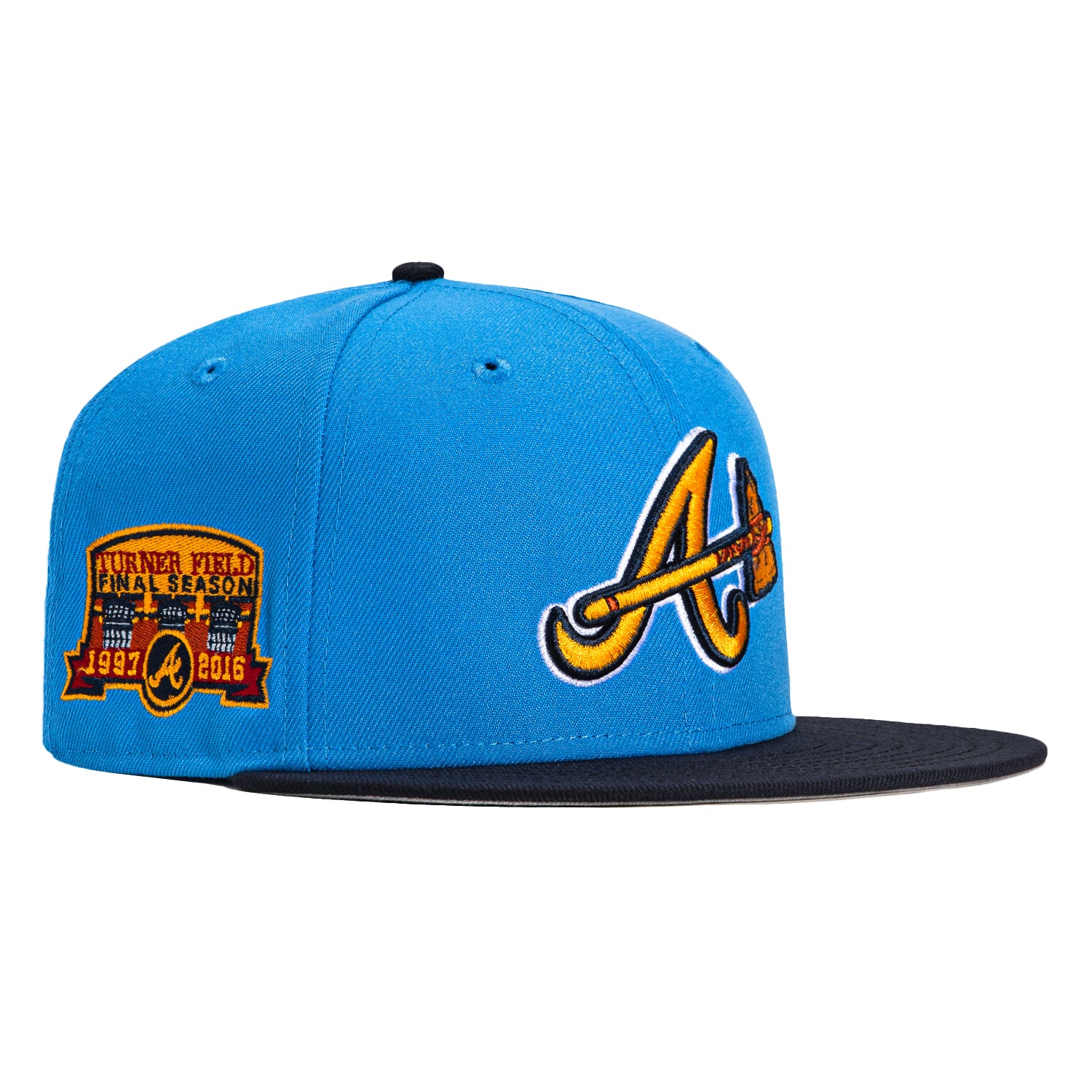 Atlanta Braves CROWN CHAMPS Navy Fitted Hat by New Era
