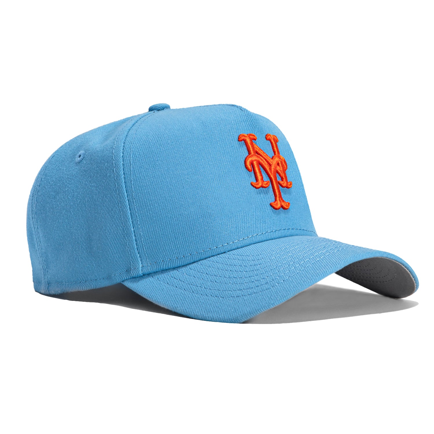 Men's New York Mets New Era Blue 2023 Spring Training Patch A-Frame Trucker  9FORTY Snapback Hat