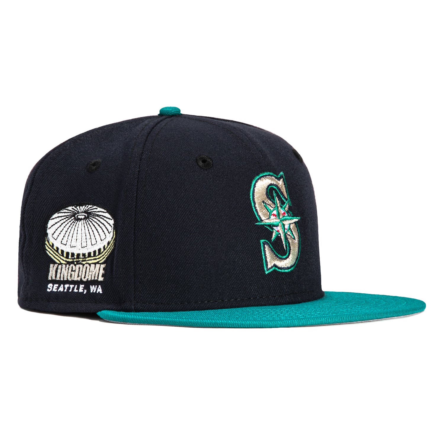 New Era 59FIFTY Seattle Mariners Kingdome Patch Turn Ahead The Clock Hat - Cardinal, Black Cardinal/Black / 7 1/4