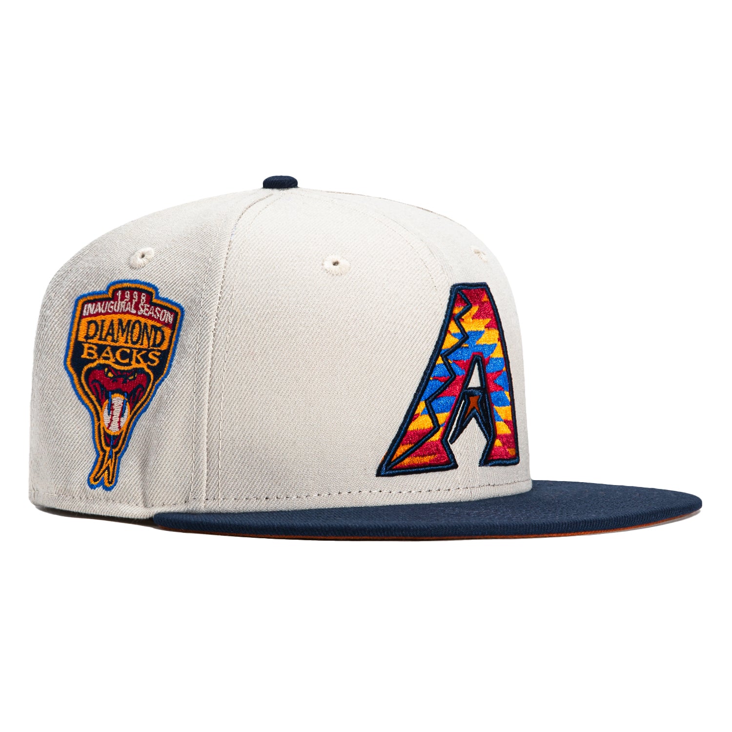 New Era Arizona Diamondbacks 20th Anniversary Black Copper Throwback  Edition 59Fifty Fitted Hat