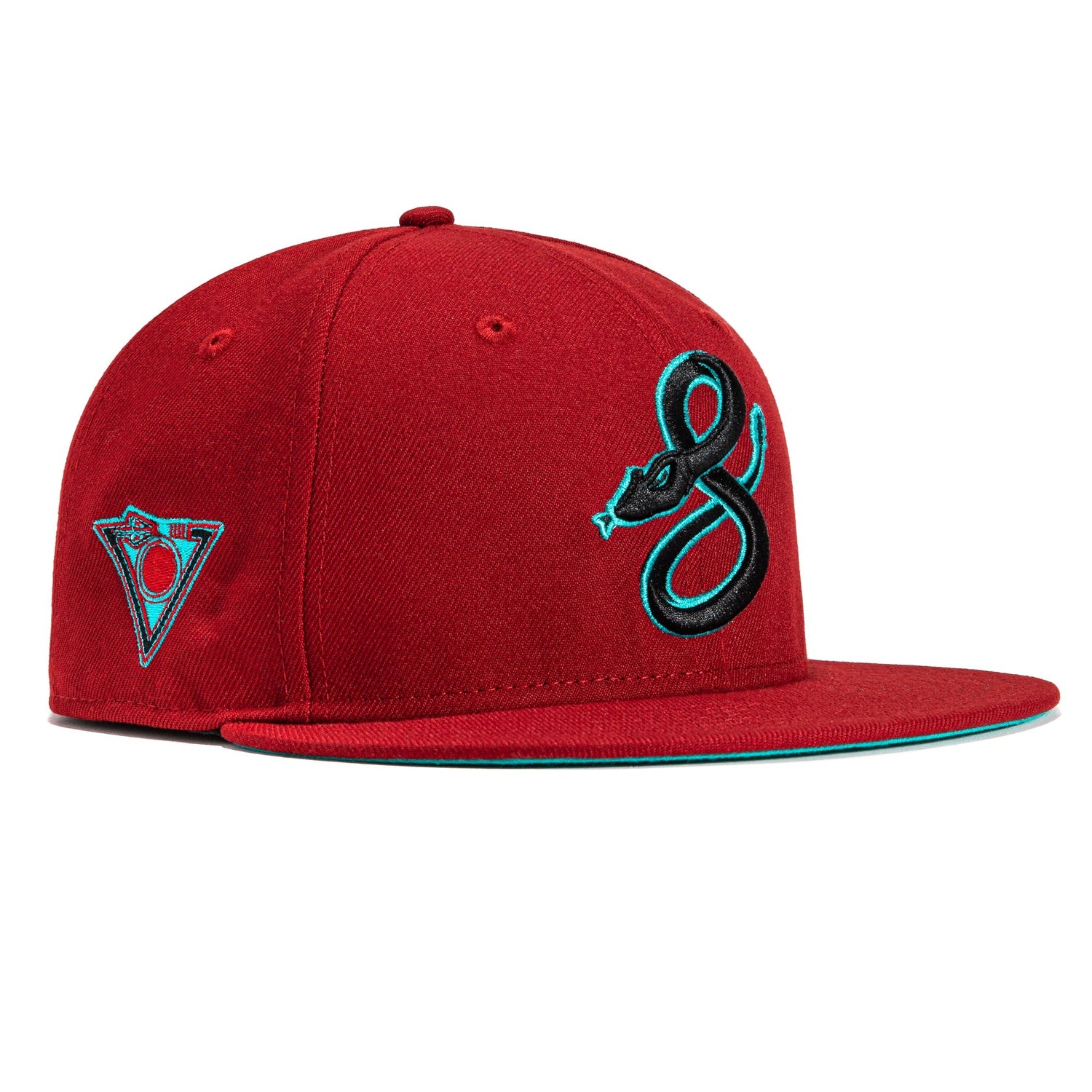 Arizona Diamondbacks New Era Serpiente Vegas Gold/Sky Blue Bill And Gray  Bottom With Serpientes City Connect Patch On Side 59FIFTY Fitted Hat