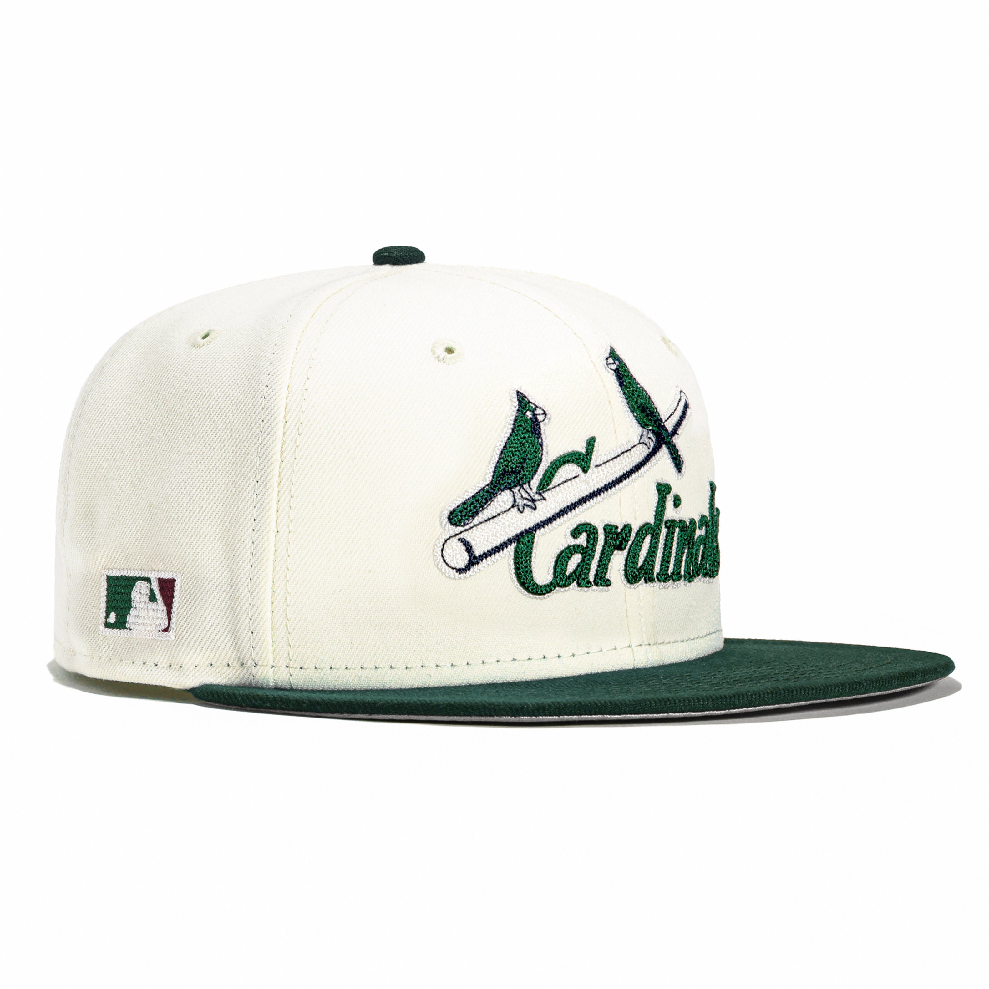 New Era 59FIFTY Chain Stitch St Louis Cardinals Hat - White, Green White/Green / 7 7/8