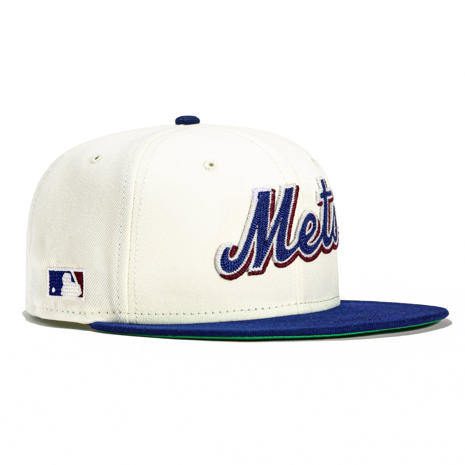 New Era 59FIFTY Chain Stitch New York Mets Hat - White, Royal White/Royal / 7 1/2