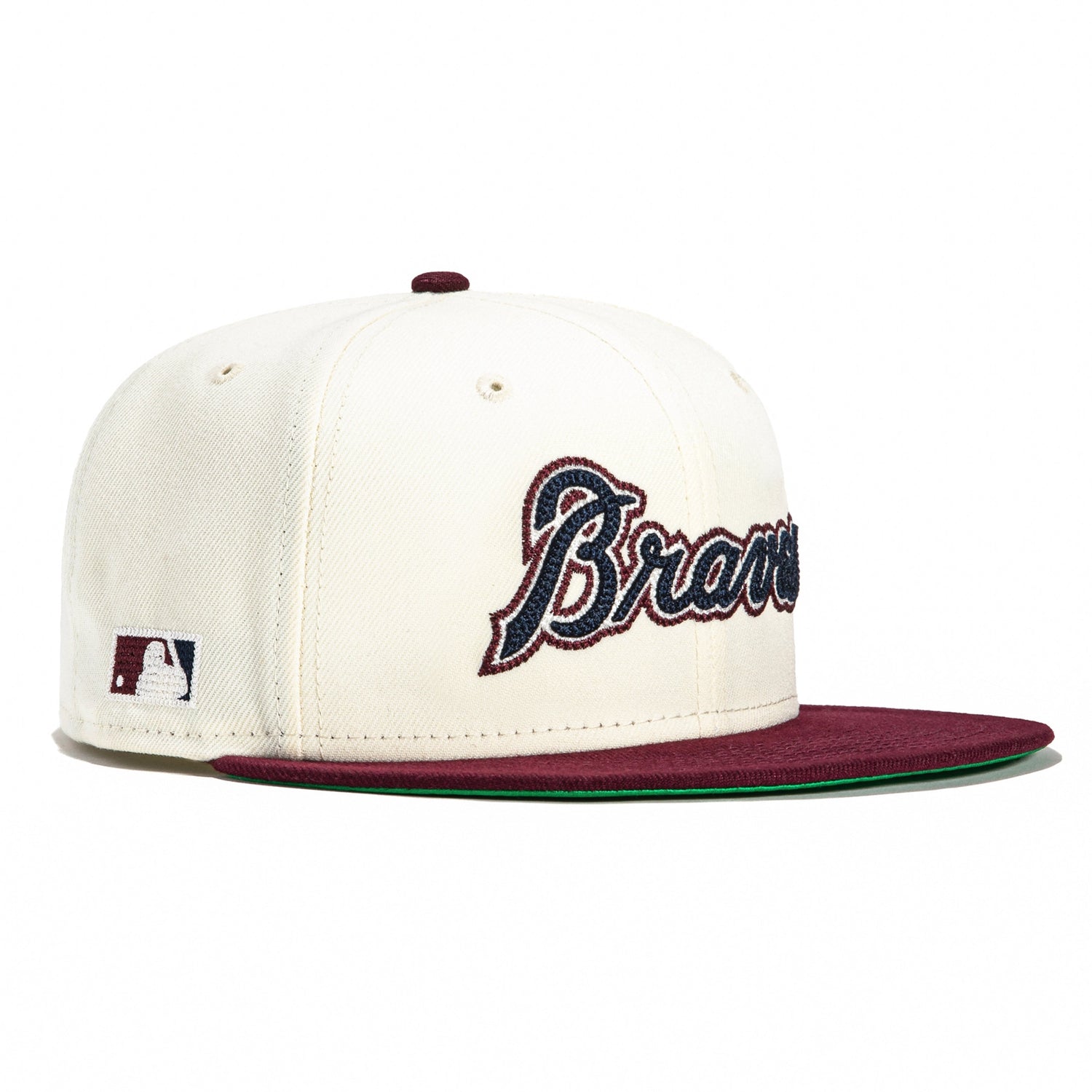 Vintage Atlanta Braves Hat Starter White w/blue striped Baseball Cap  Snapback