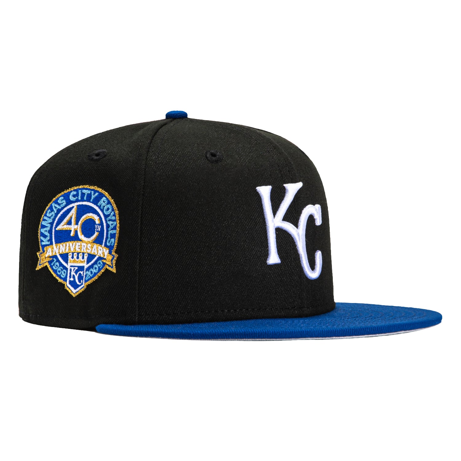 Kansas City Royals Black 40th Anniversary New Era 59Fifty Fitted Hat
