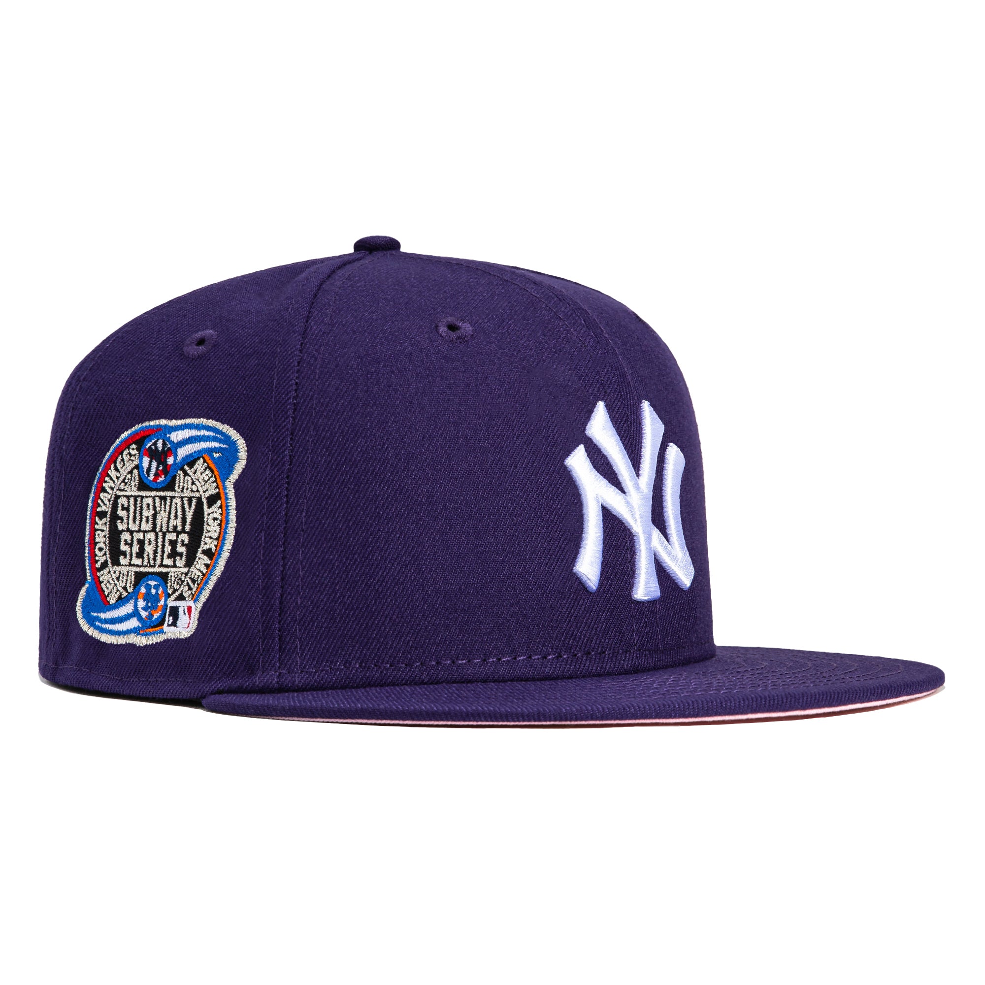 New Era 59FIFTY New York Yankees Subway Series Patch Pink UV Hat - Purple Purple / 7 1/4