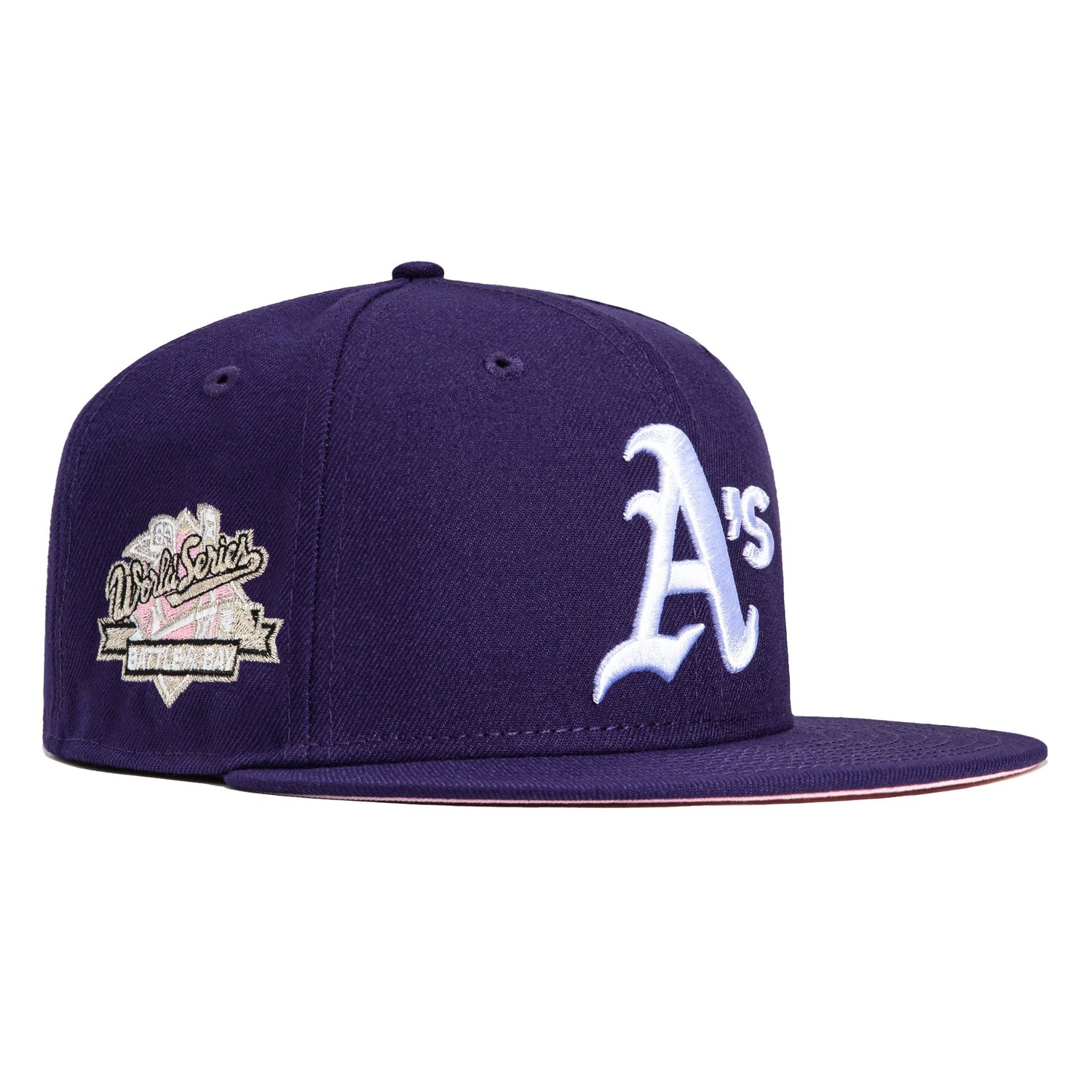 New Era 59FIFTY Oakland Athletics Battle of The Bay Patch Pink UV Hat - Purple Purple / 8