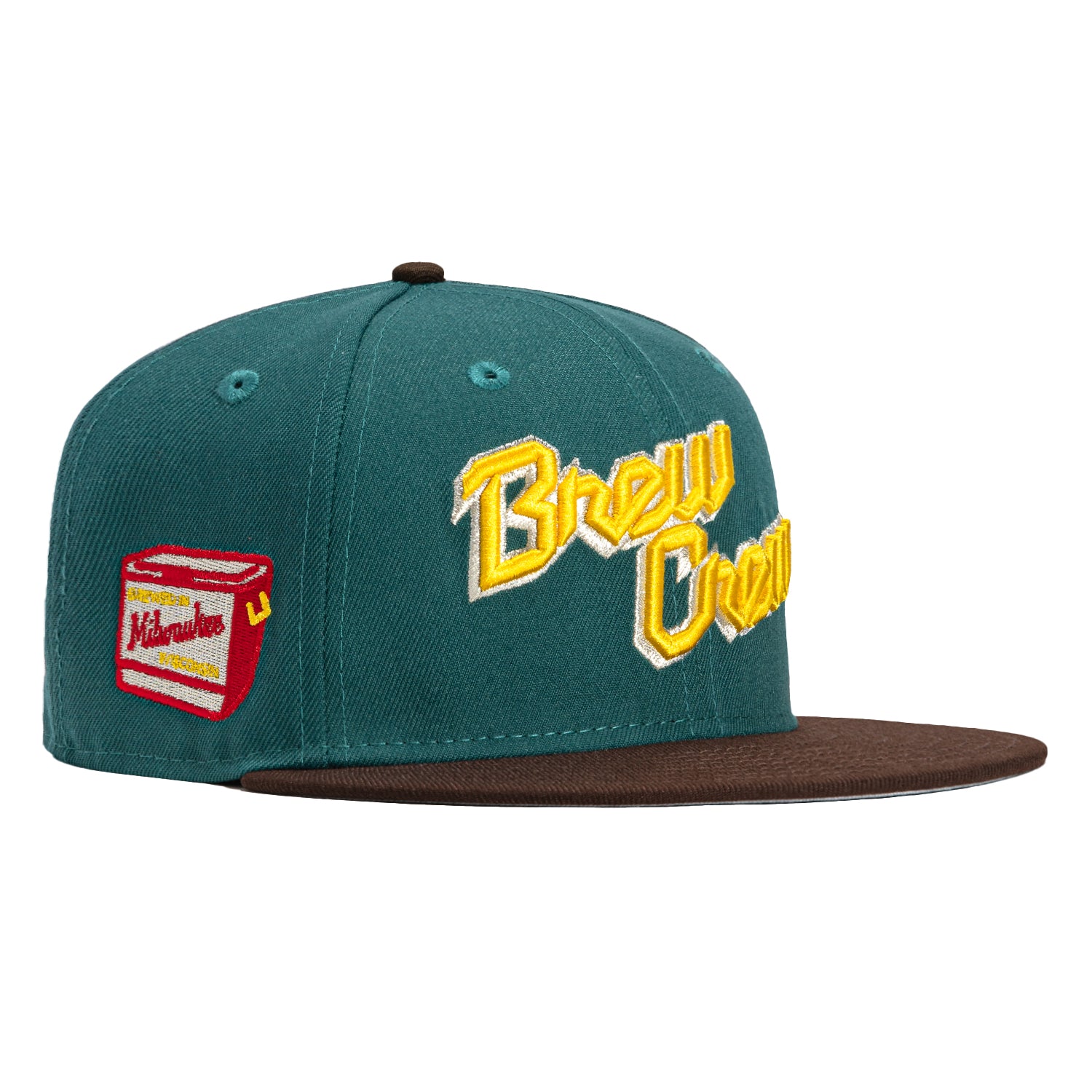 New Era 59Fifty Milwaukee Brewers City Connect Patch Brew Crew Hat - G –  Hat Club