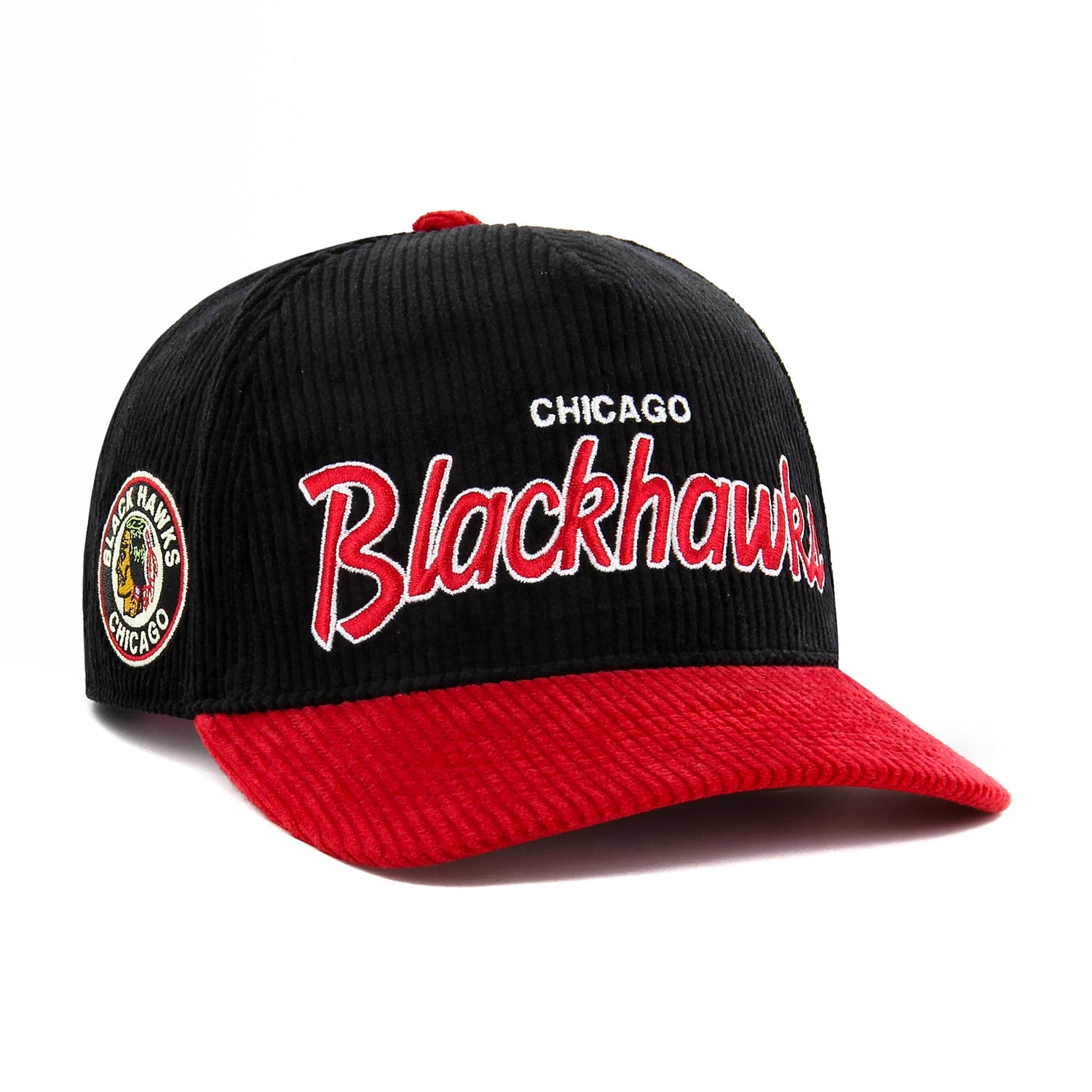 Mitchell & Ness Chicago Blackhawks Vintage Script Snapback Hat