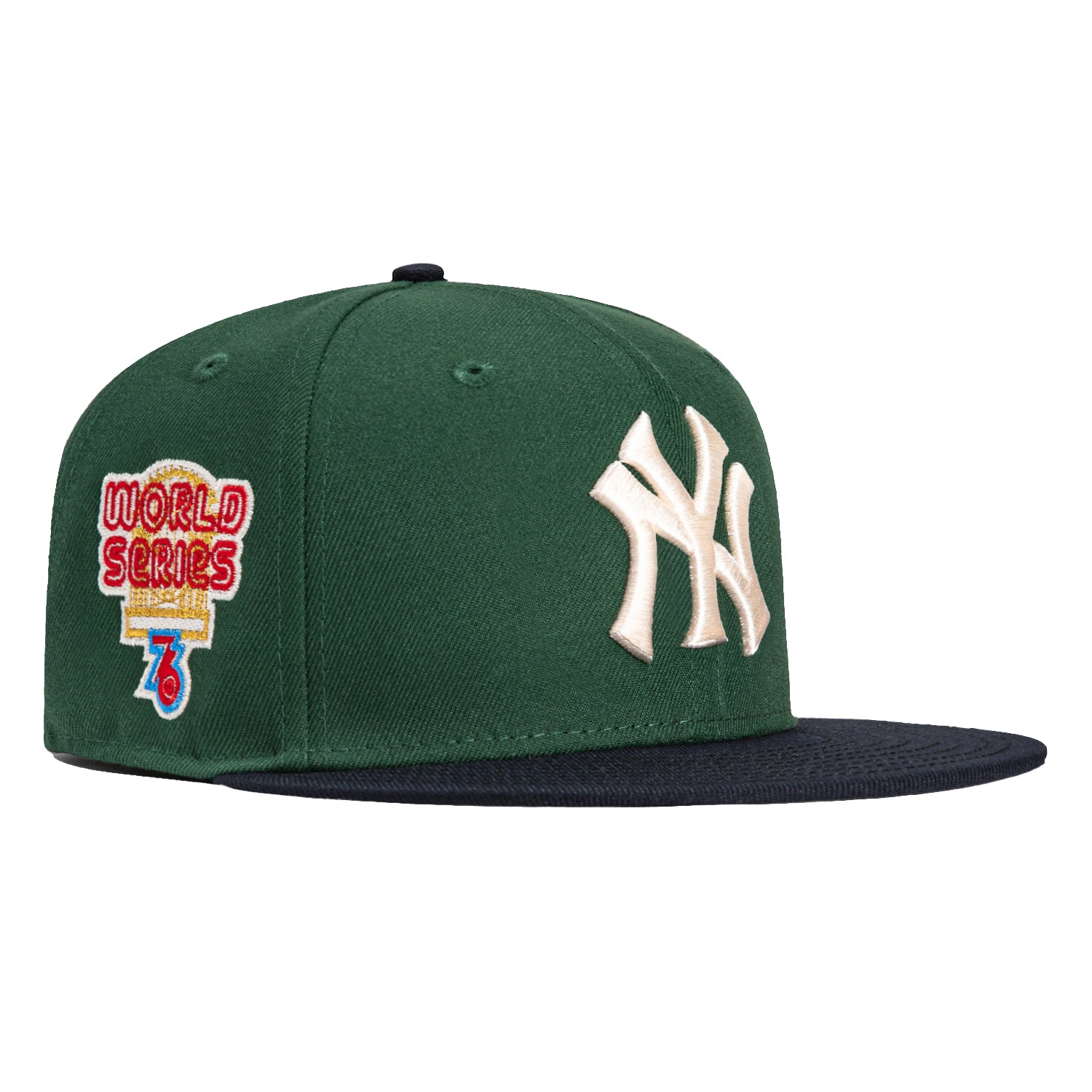 New Era 59Fifty New York Yankees 1976 World Series Patch Hat - Green,