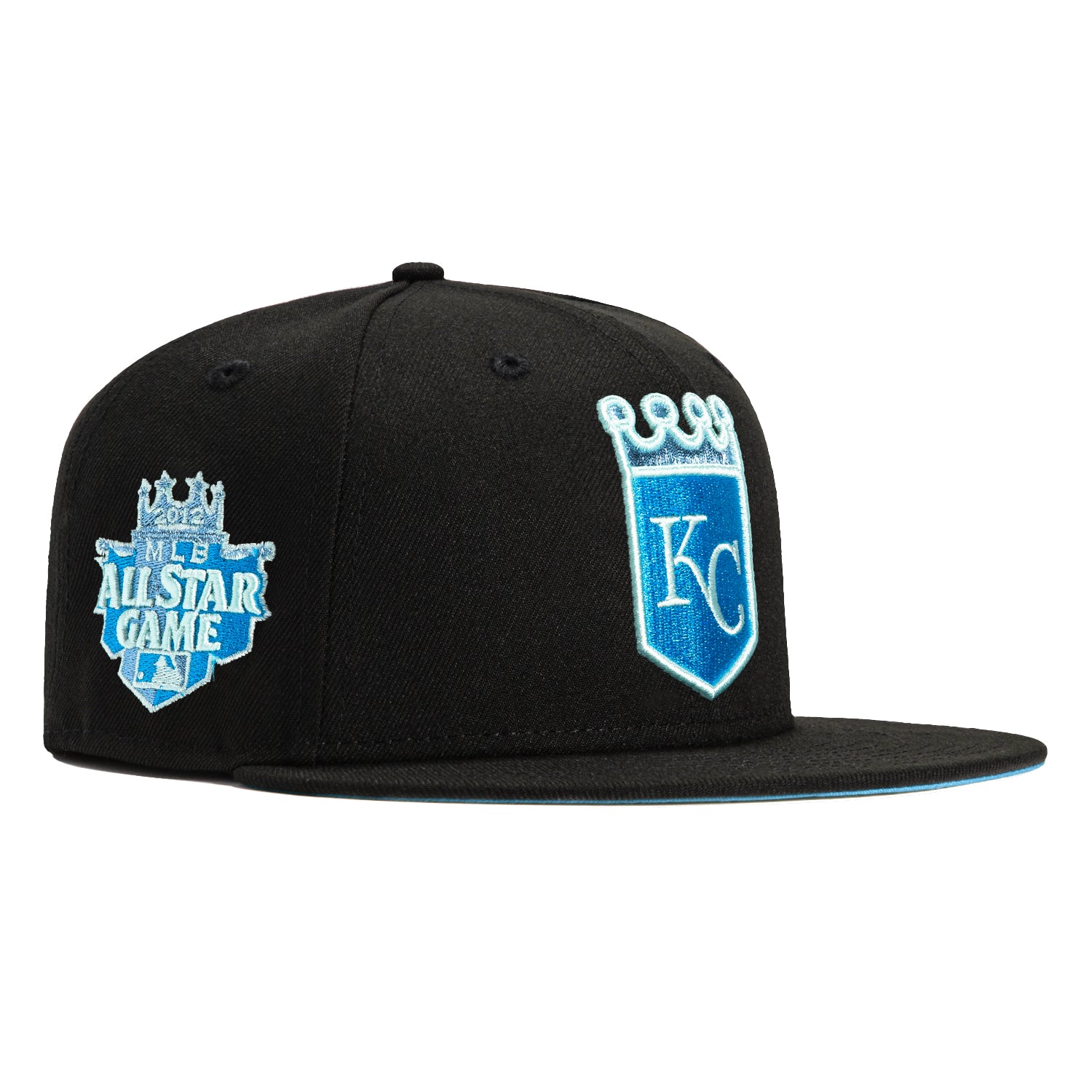 47 Brand Sureshot Captain Kansas City Royals 2012 All Star Game Patch Snapback Hat - Light Blue