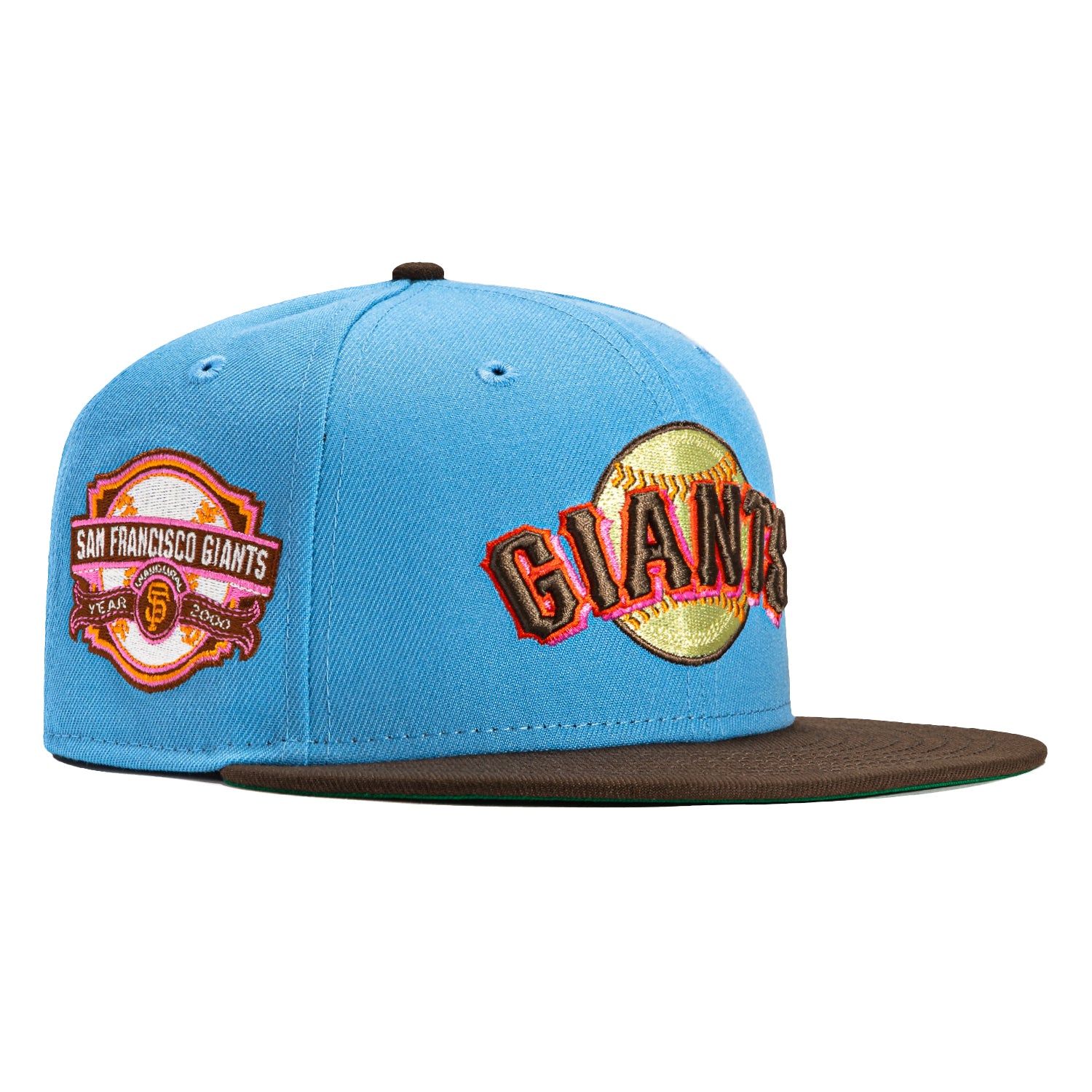 San Francisco Giants Baseball Hat Brown Stitching SF New Era 59Fifty Size 7  1/2