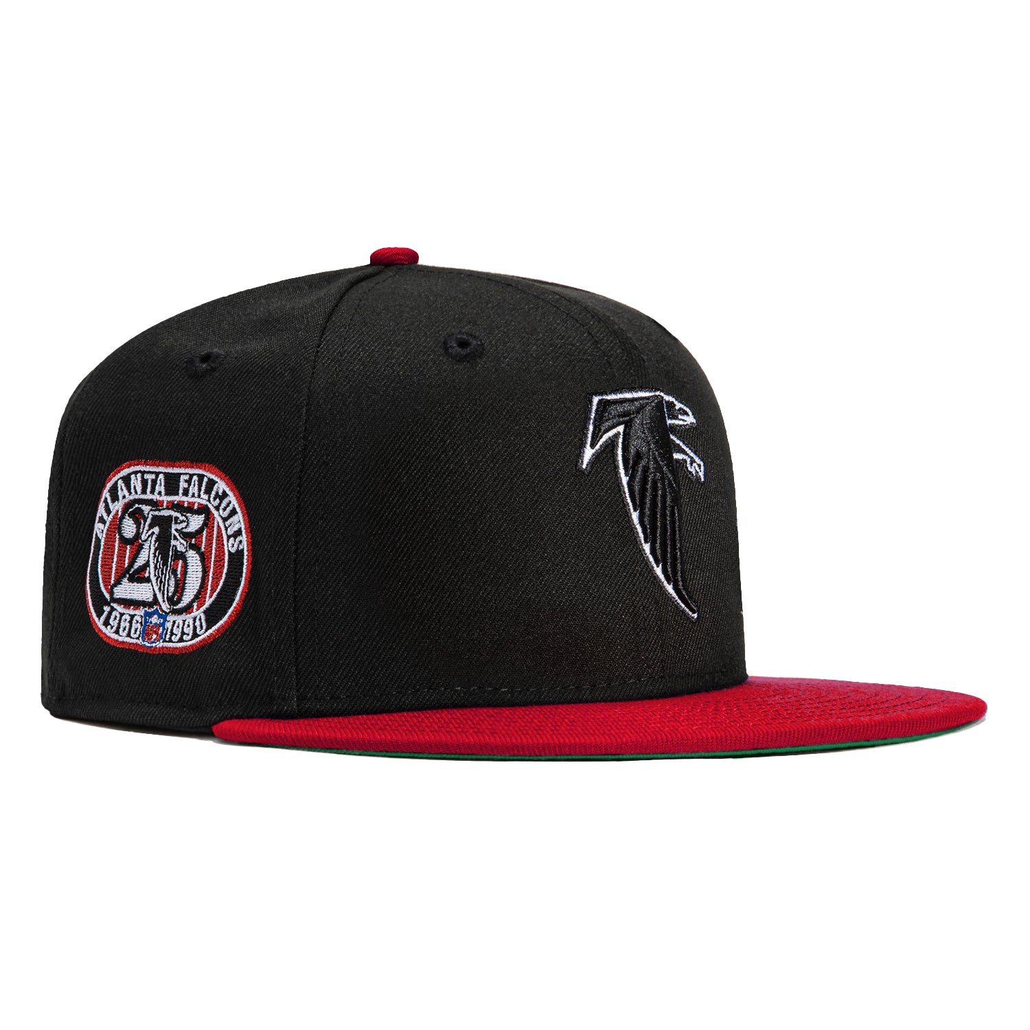 New Era 59Fifty Atlanta Falcons 25th Anniversary Patch Hat - Black, Re – Hat  Club