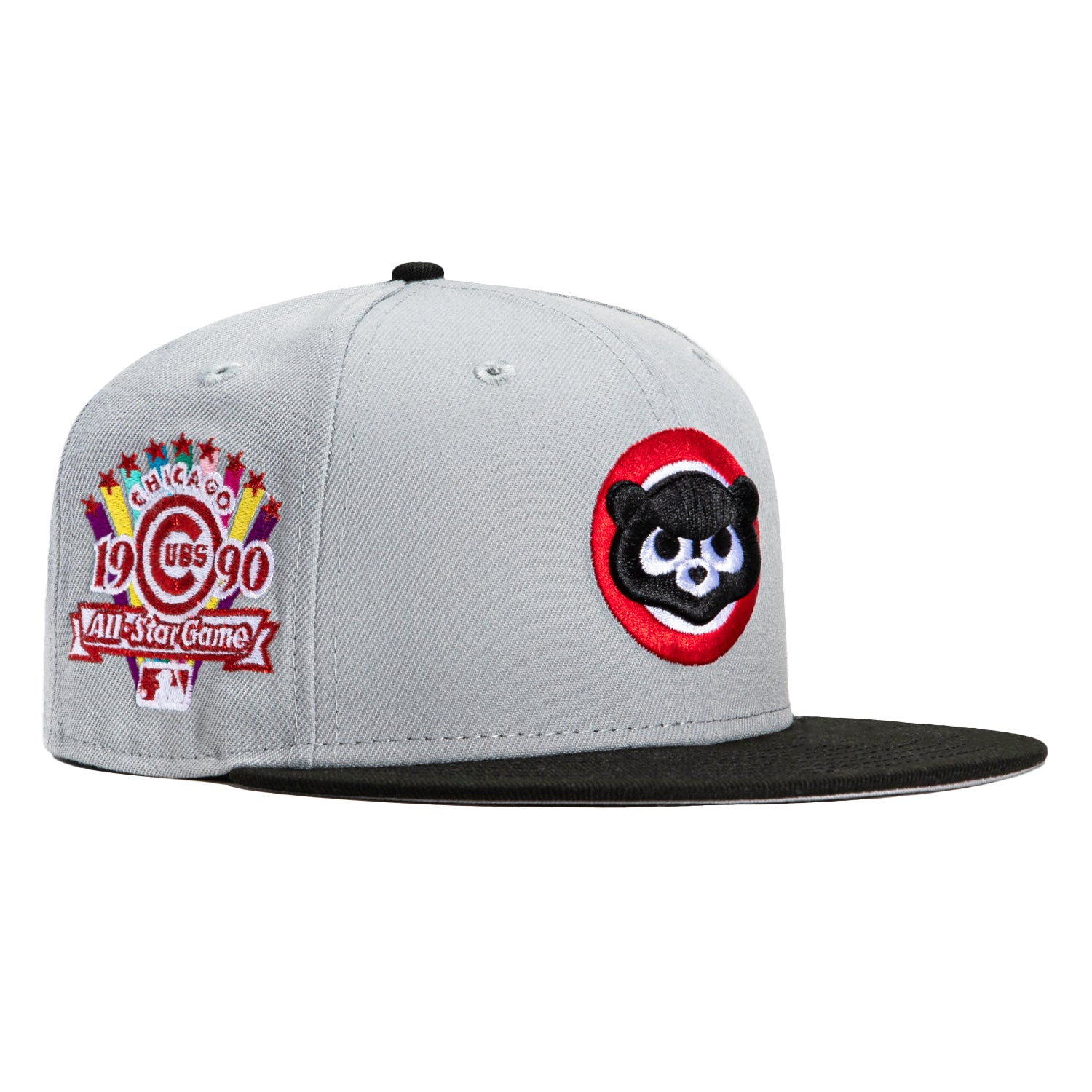Chicago Cubs New Era Jersey Pack Chrome White And Navy/Red Bill And Gray  Bottom With 1933 All-Star Game Patch On Side 59FIFTY Fitted Hat