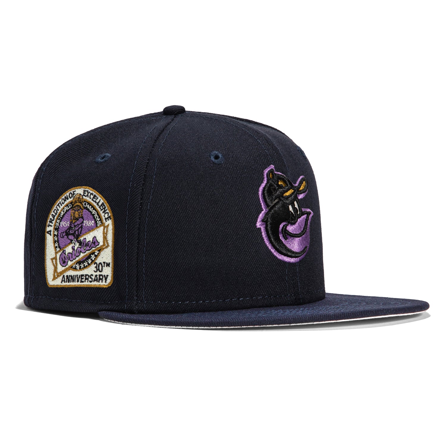 New Era 59Fifty Baltimore Ravens 20th Anniversary Patch B Hat - Purple –  Hat Club