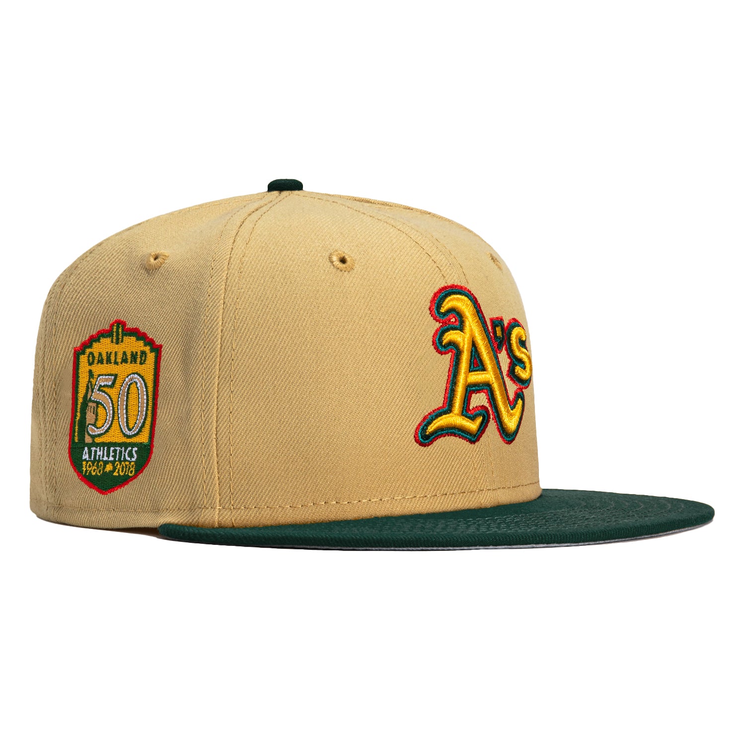 San Francisco Giants New Era 59fifty A's Colors Green And Gold 7 1/4