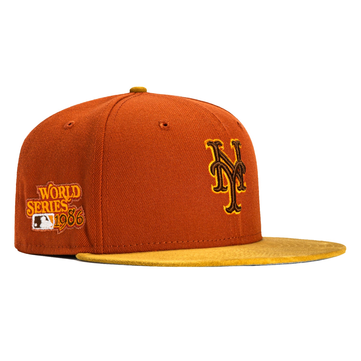 New York Yankees New Era Red Under Visor 59FIFTY Fitted Hat - Gold