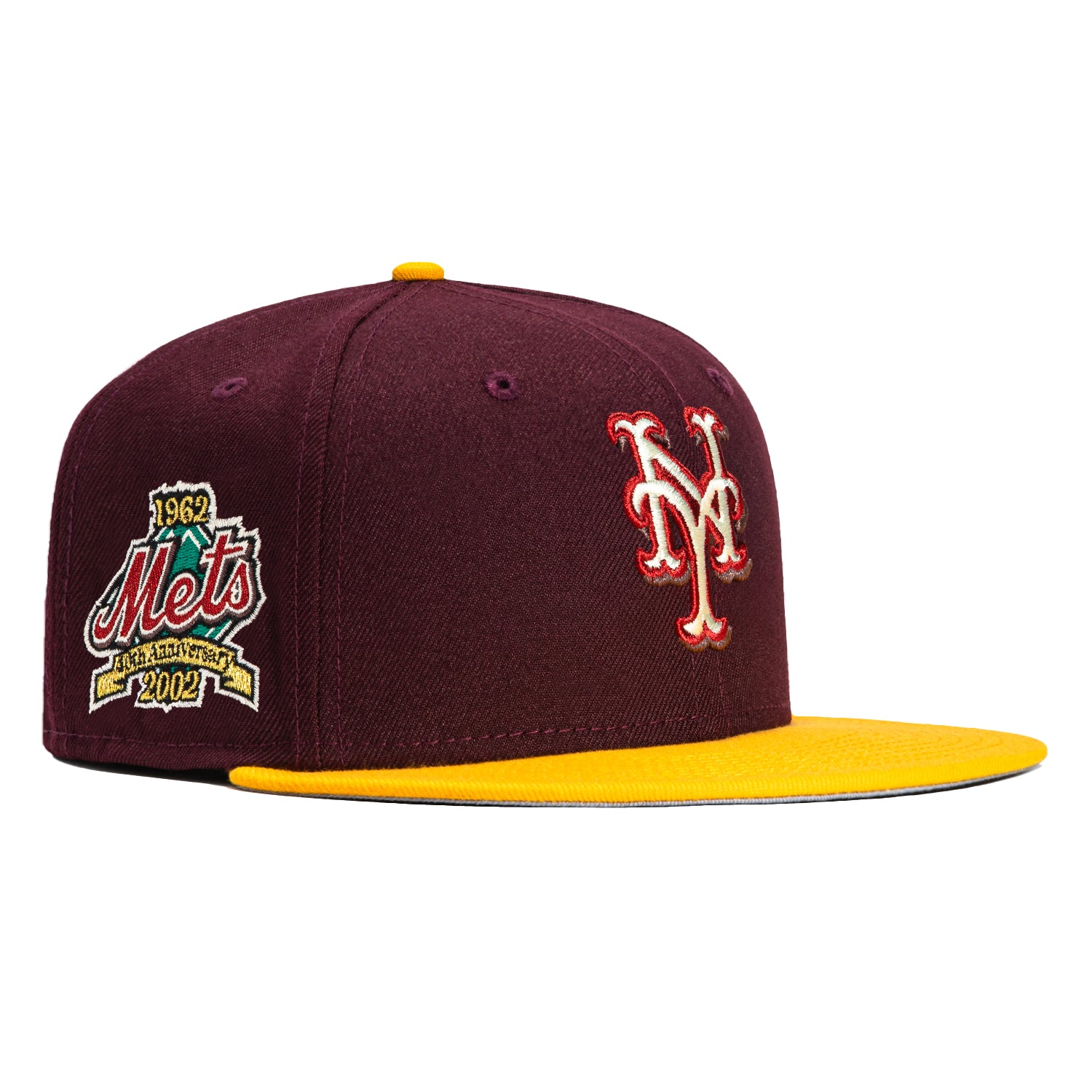 New Era 59FIFTY Peaches and Cream New York Yankees 1999 World Series Patch Hat - White, Gold White/Gold / 7 1/8