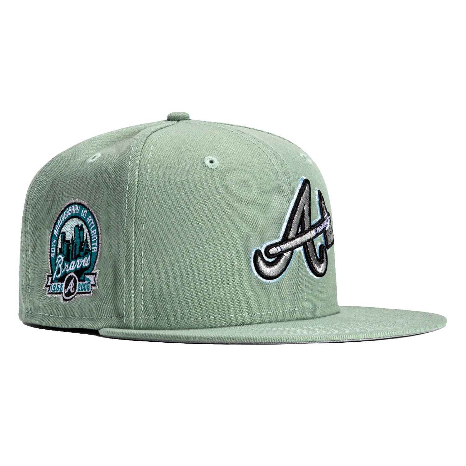 New Era, Accessories, New Era Fitted Cotton Candy Atlanta Braves Baby Blue  Pink Uv New