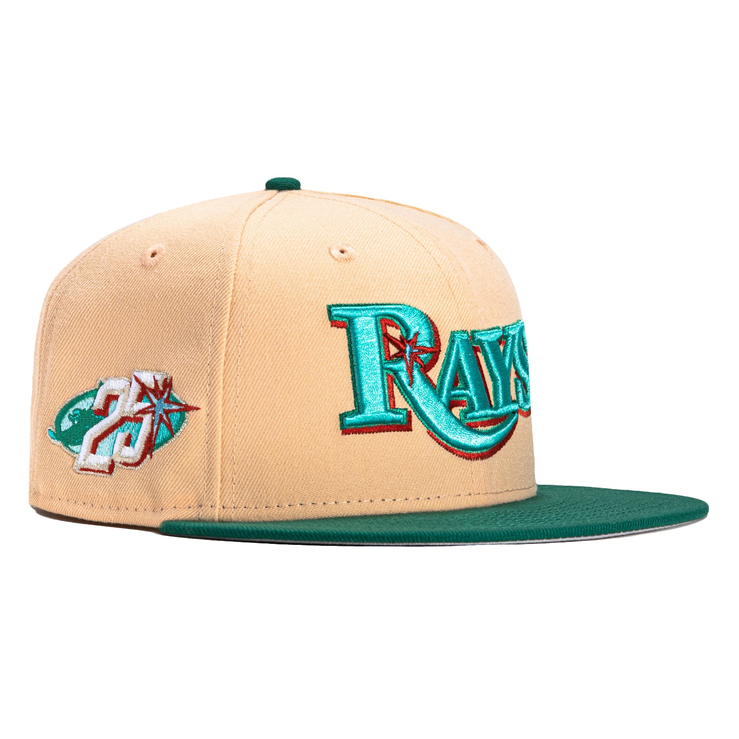 New Era 59Fifty Tampa Bay Rays 25th Anniversary Patch Word Rail
