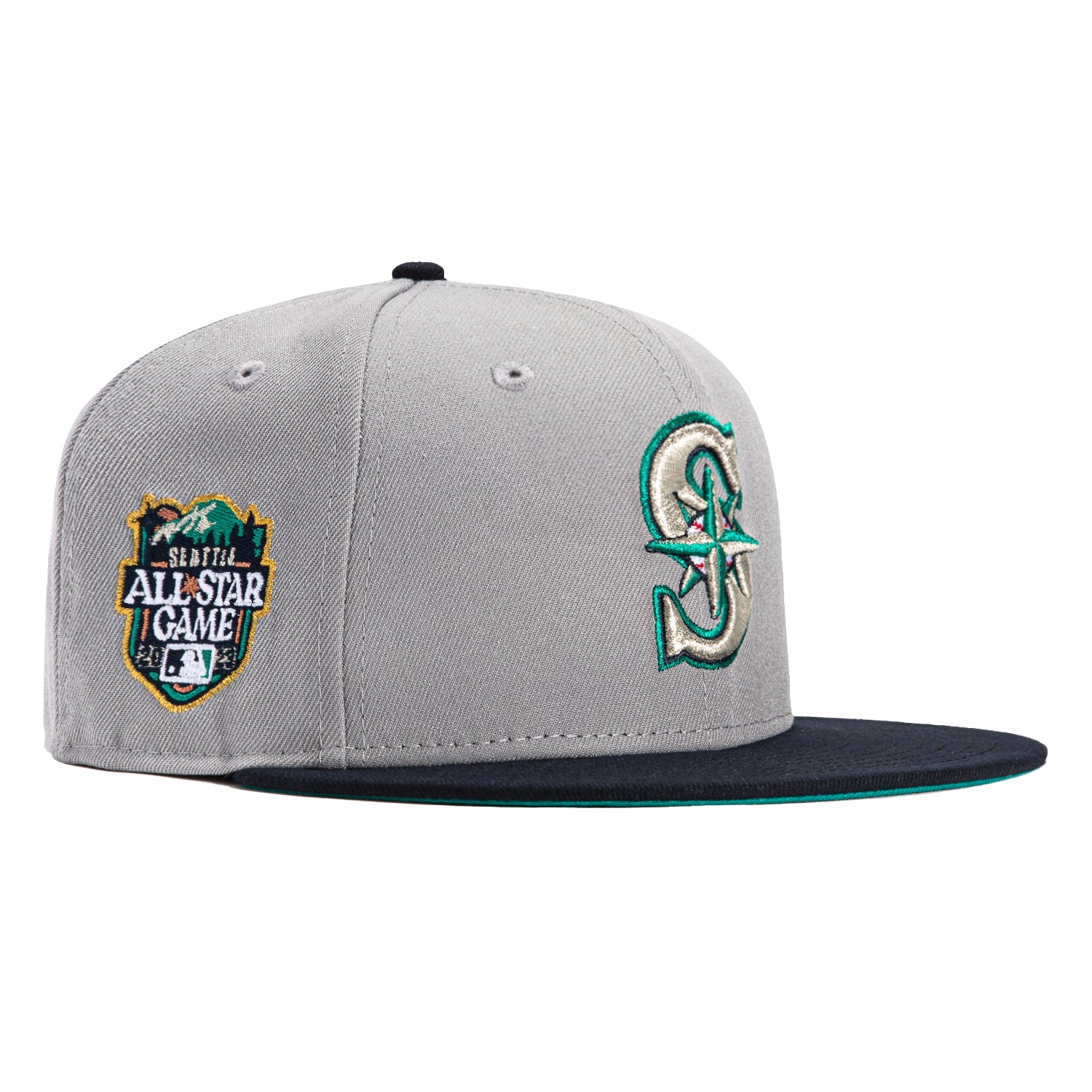 New Era 59FIFTY Seattle Mariners 2023 All Star Game Patch Hat - Grey, Navy Grey/Navy / 7 3/4