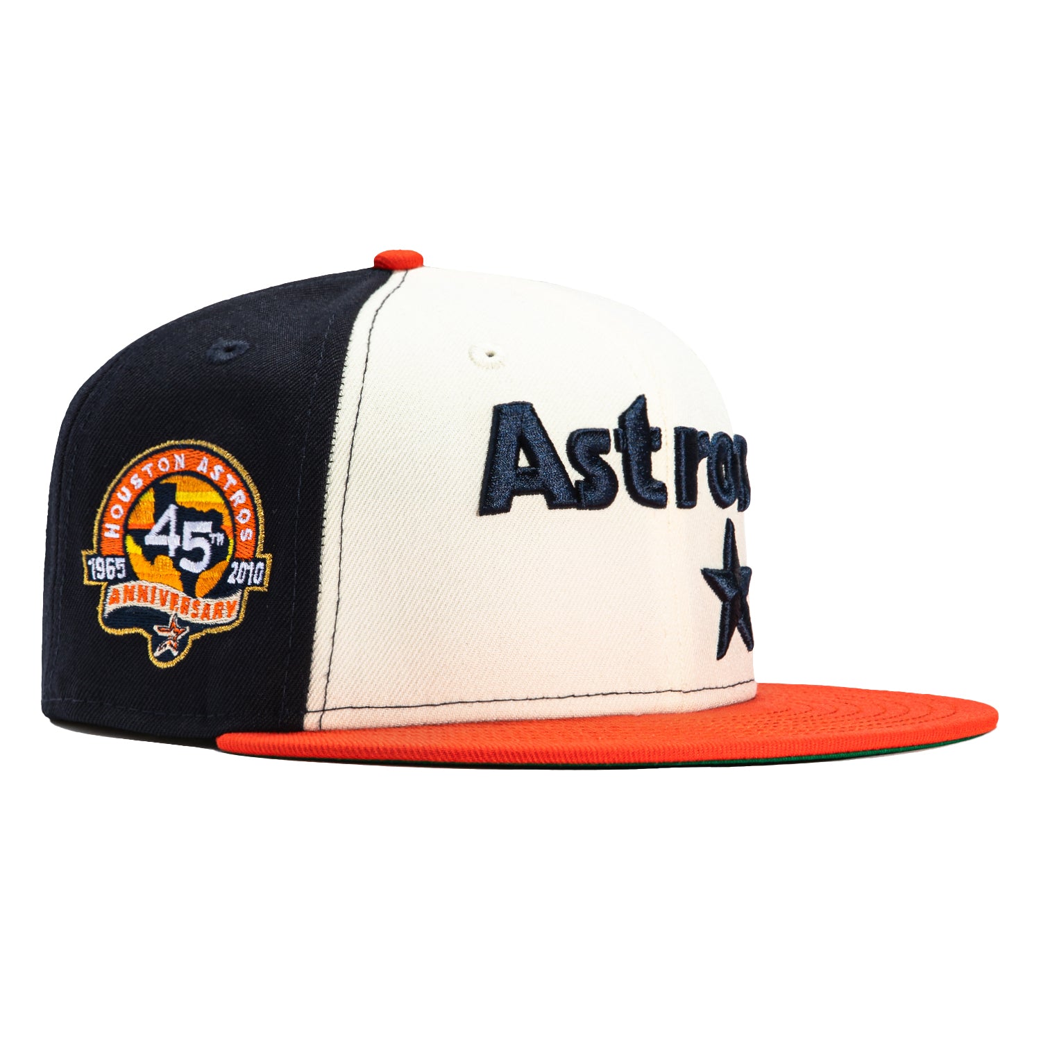 Houston Astros New Era 45th Season Orange Undervisor 59FIFTY Fitted Hat -  Green