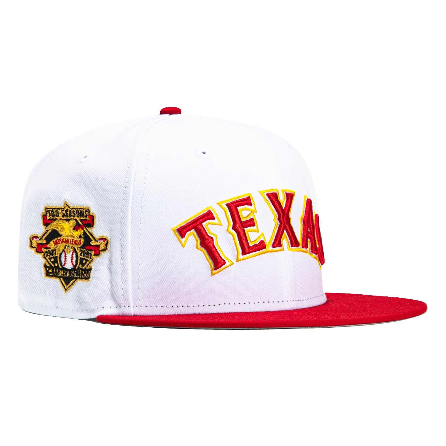 New Era 59Fifty Texas Rangers American League Patch Word Hat