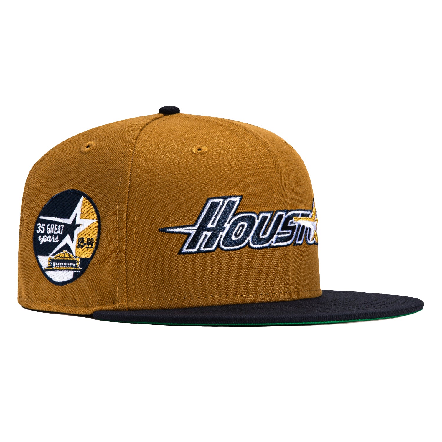 New Era 59Fifty Houston Astros 60th Anniversary Patch Word Hat - Khaki – Hat  Club