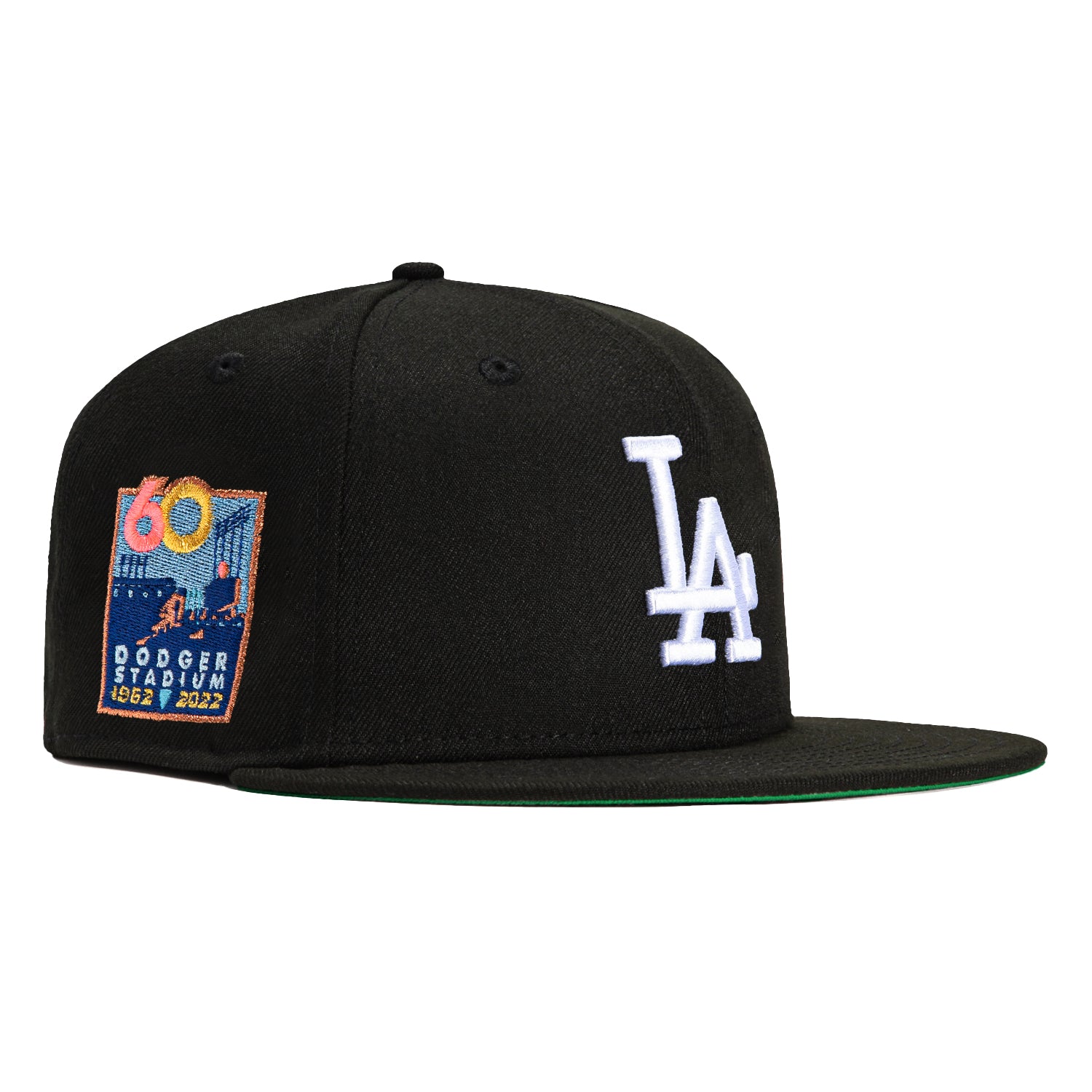 New Era Los Angeles Dodgers 60th Season Patch Fitted Hat Fitted Hat Blue/ Orange - US