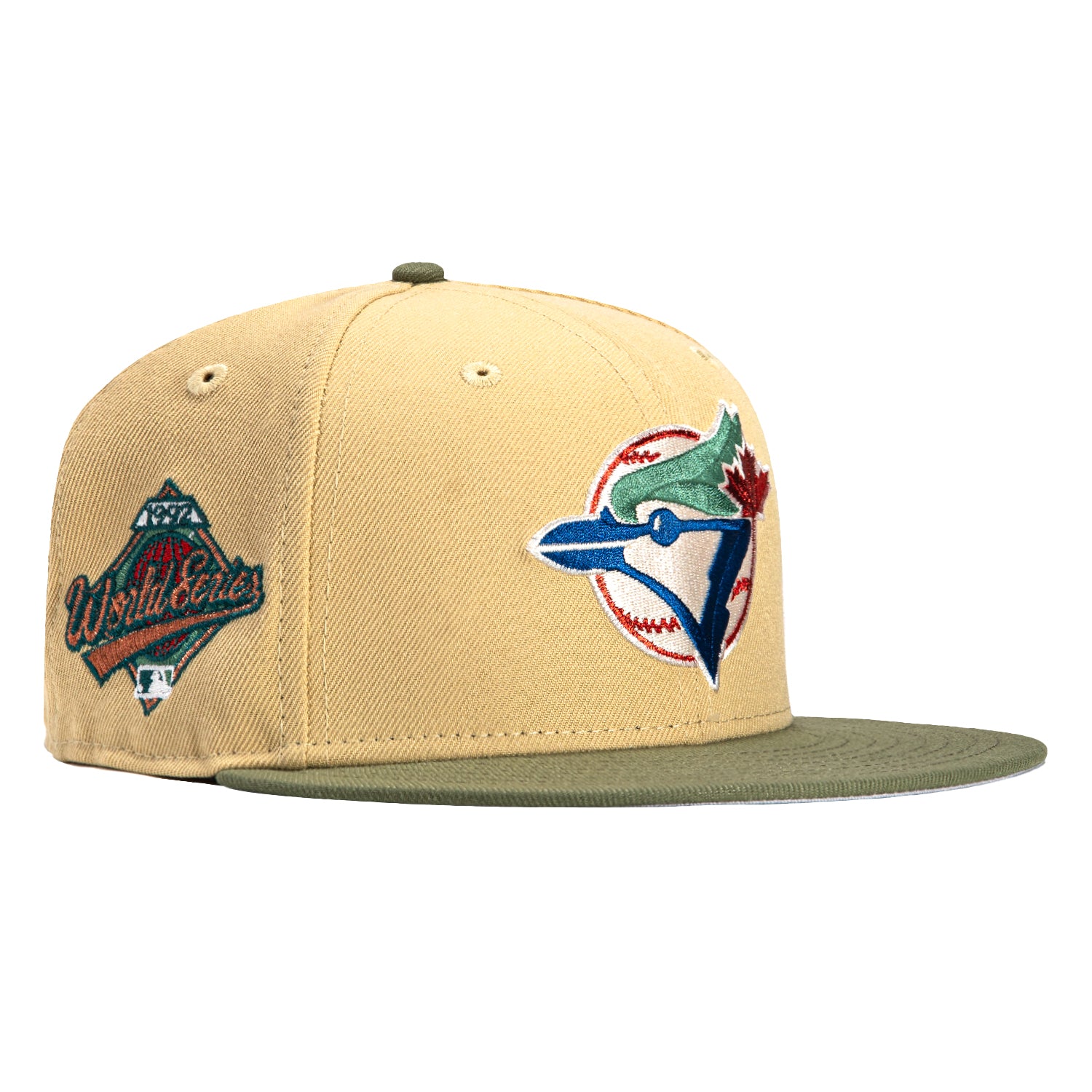 Toronto Blue Jays New Era 10th Anniversary Sky Blue Undervisor 59FIFTY Fitted  Hat - Tan