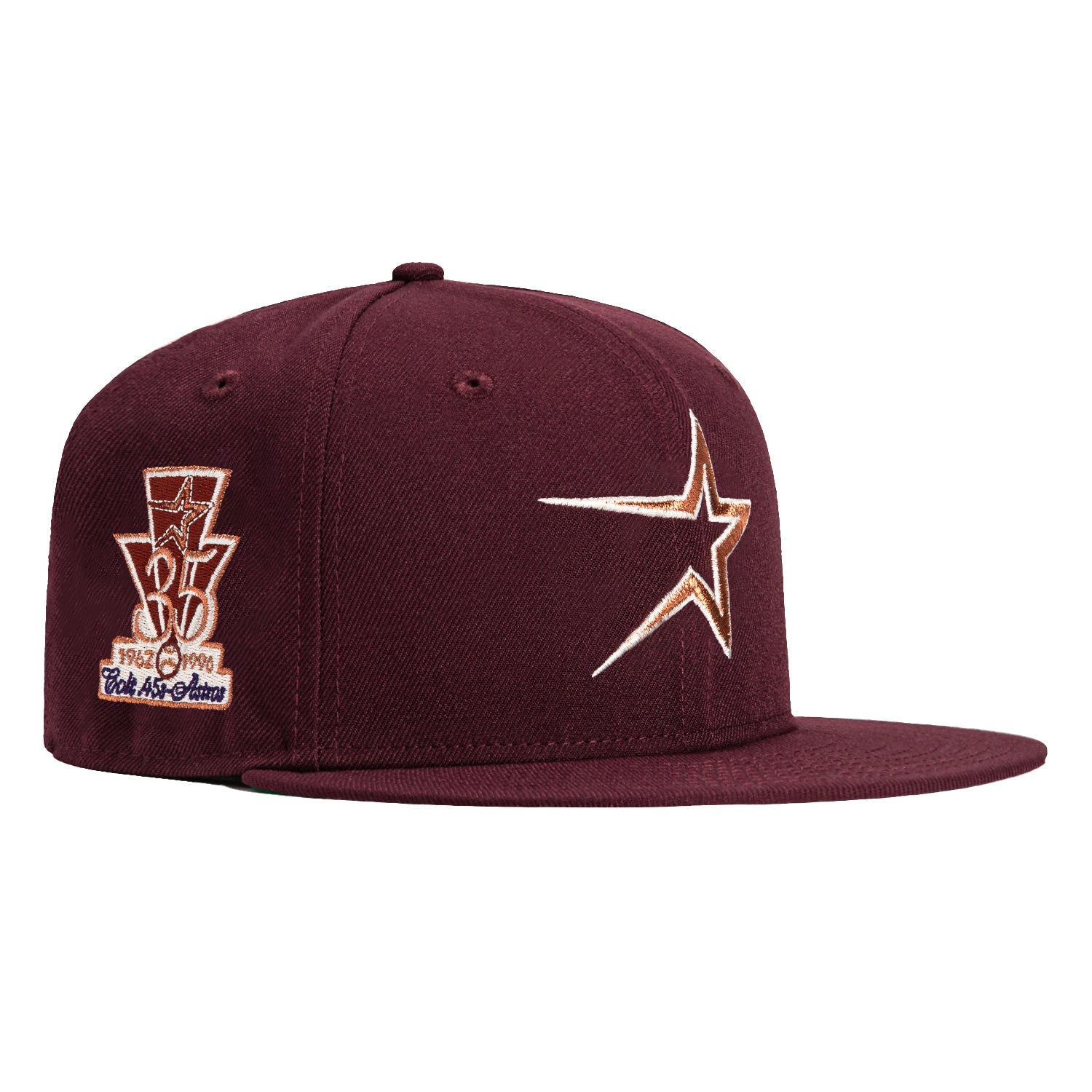 New Era 59Fifty Bordeaux Houston Astros 35th Anniversary Patch ...