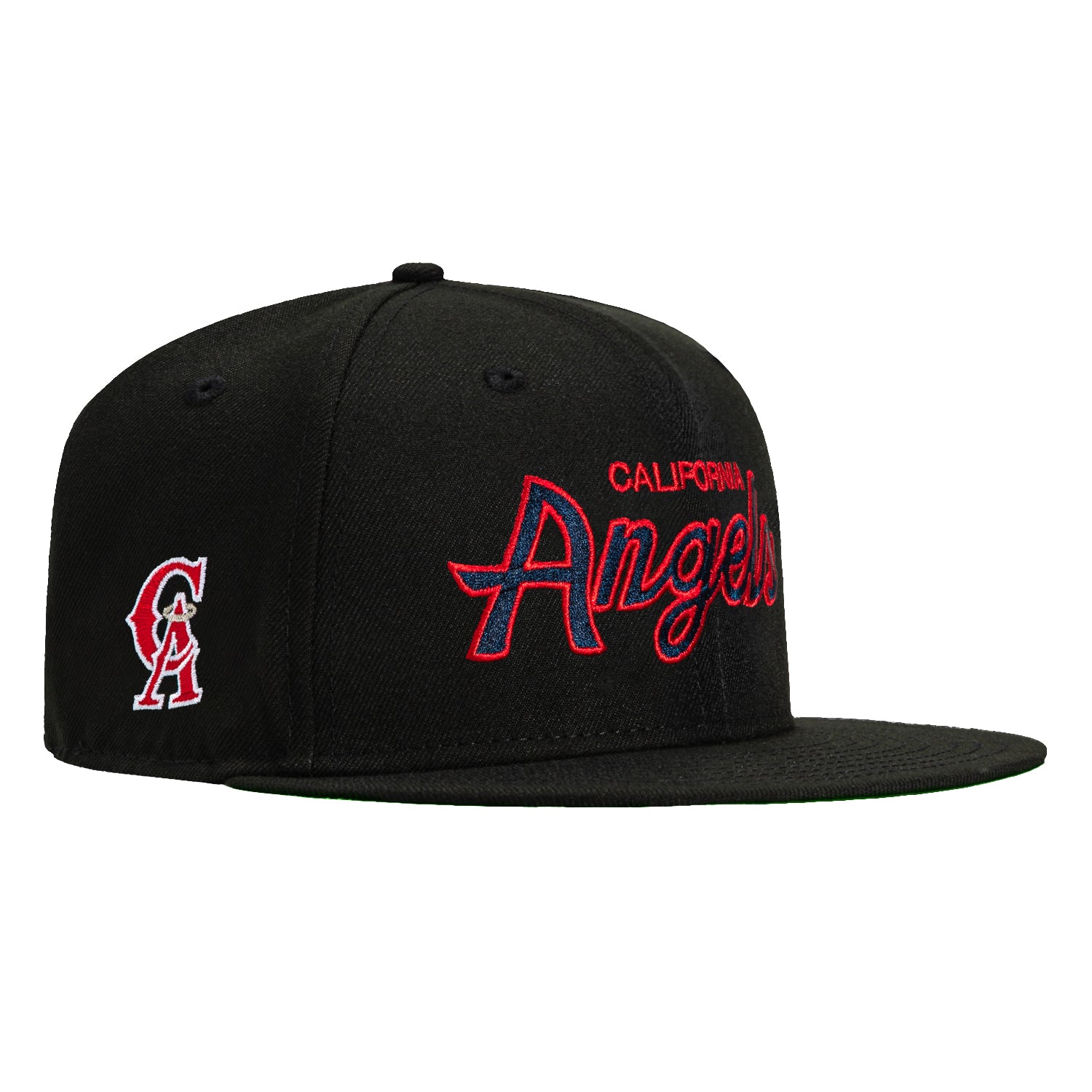 New Era 59Fifty California Angels Fitted Hat Size 7 5/8 Green UV Hat shops Club