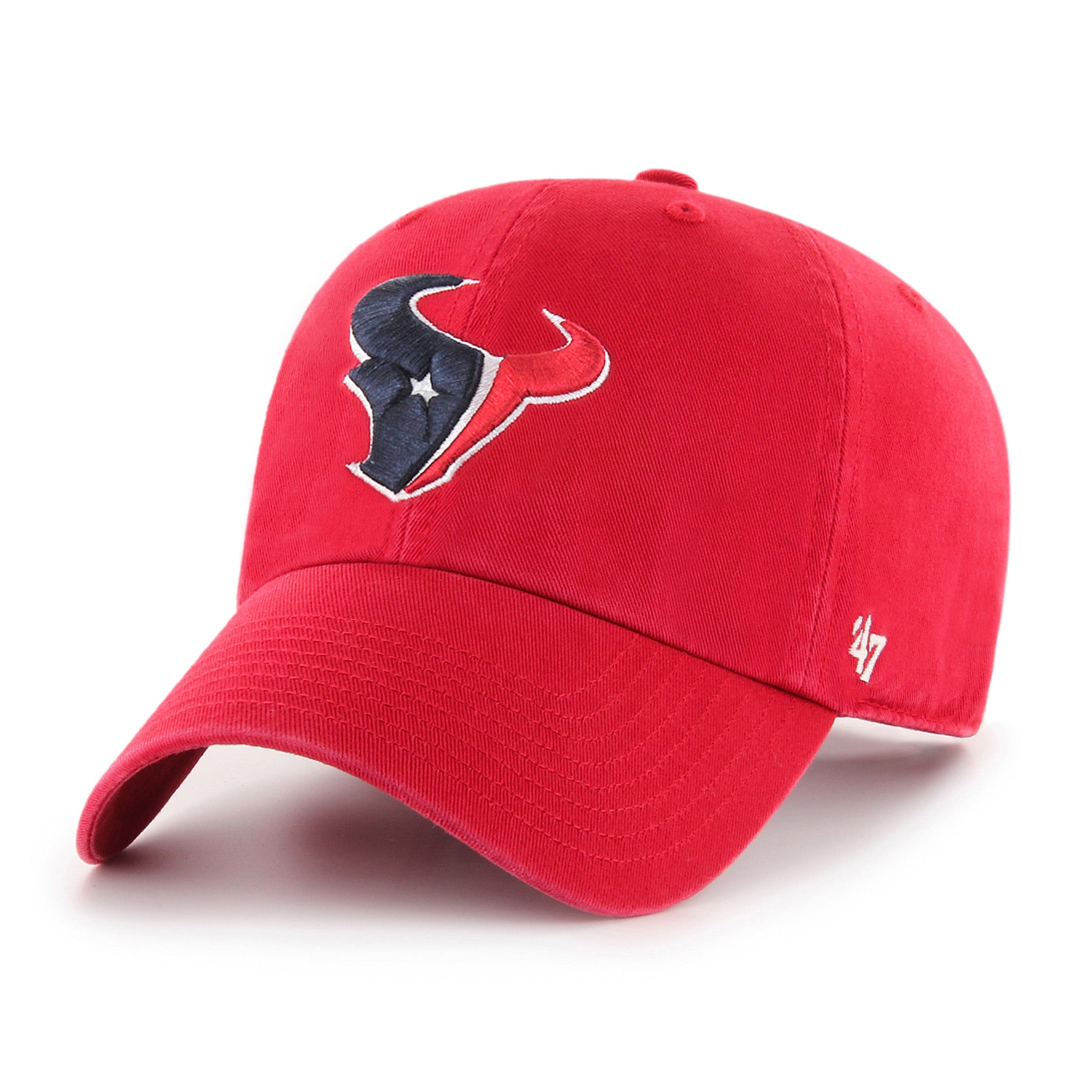 47 Houston Texans Red Secondary Clean Up Adjustable Hat