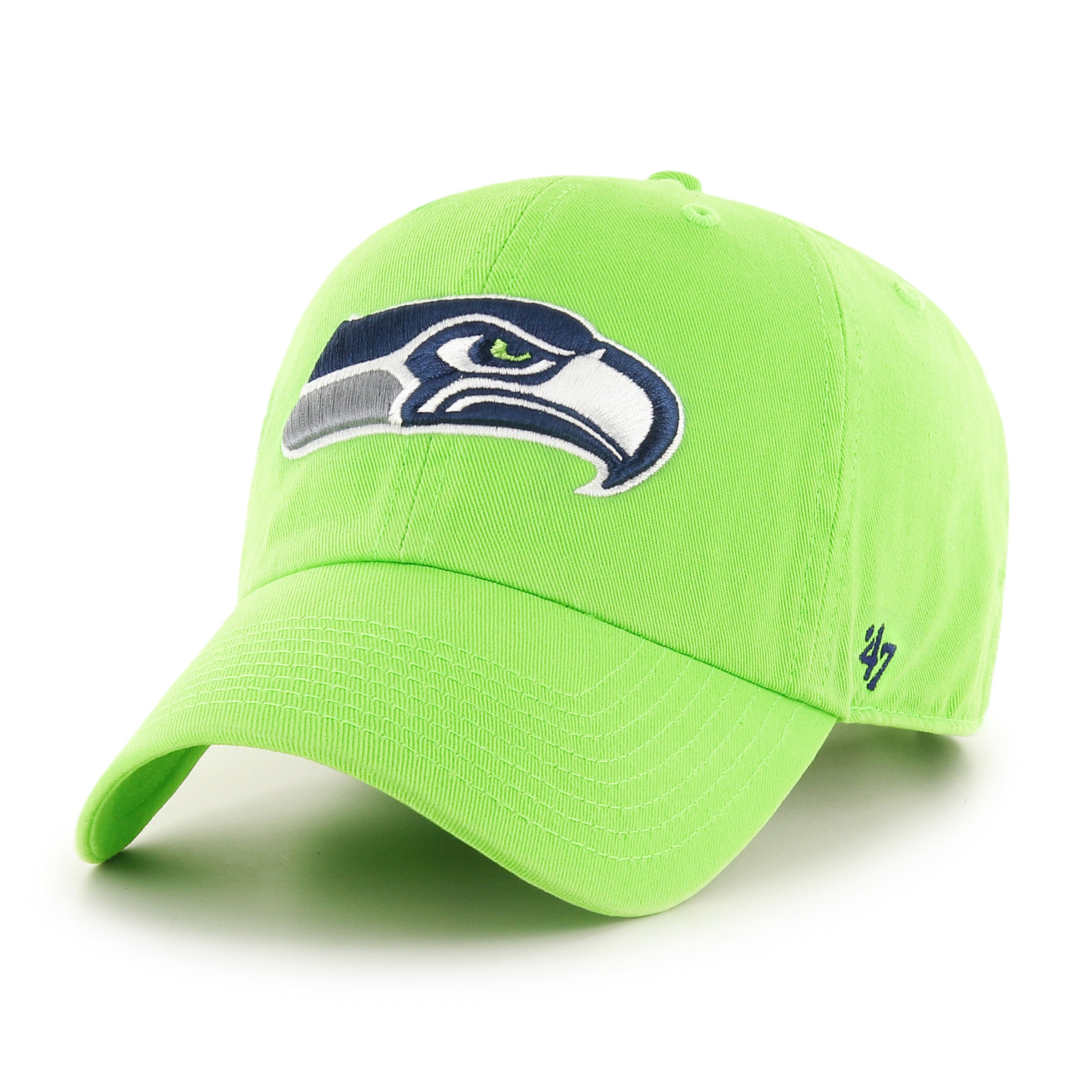 47 Brand Seattle Seahawks Cleanup Adjustable Hat - Lime – Hat Club