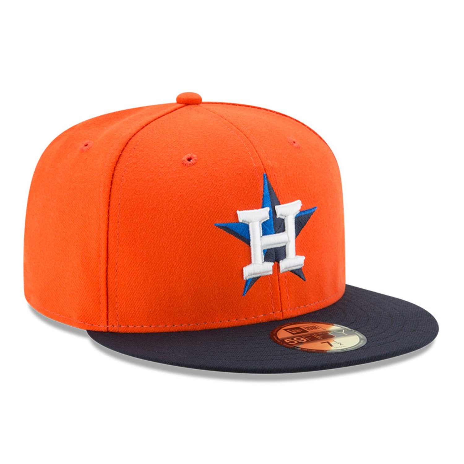 New Era Light blue/navy Houston Astros Green Undervisor 59FIFTY Fitted Hat