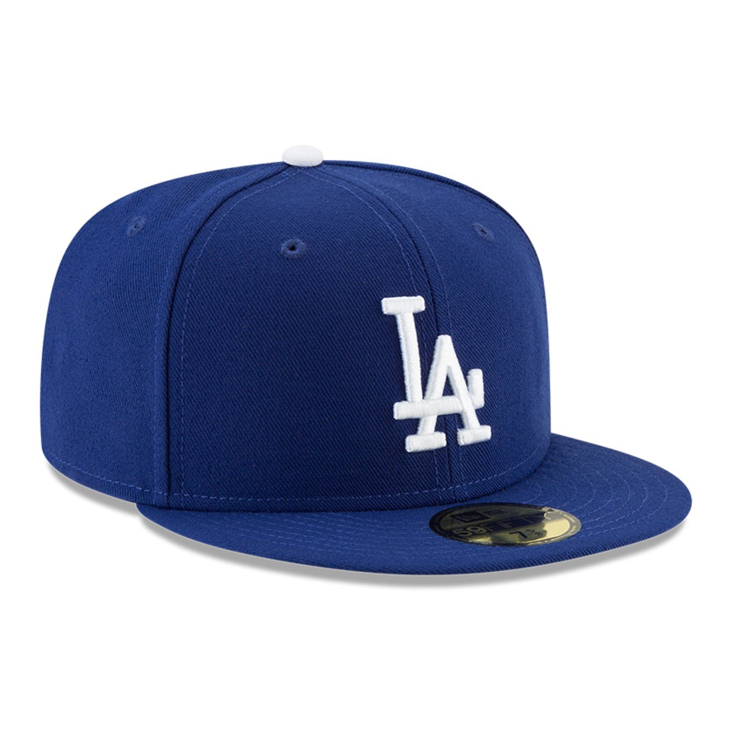 Los Angeles Dodgers Fitted New Era 59Fifty Black Logo White