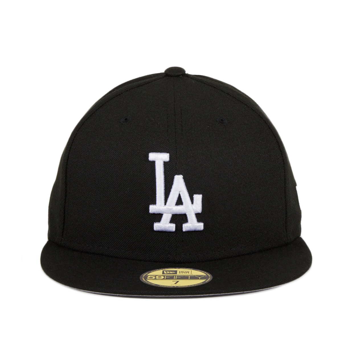 New Era 59Fifty Los Angeles Dodgers Hat - Black, White – Hat Club