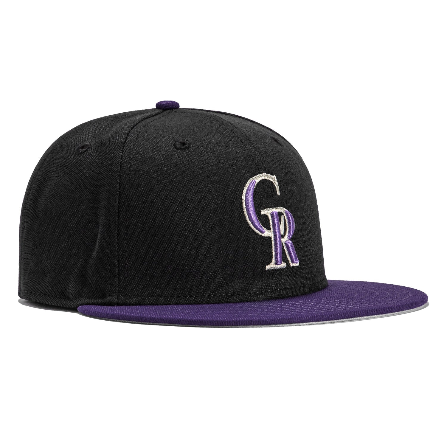 New Era Colorado Rockies On-Field Alternate Authentic Collection 59FIFTY Fitted Hat Black/Purple