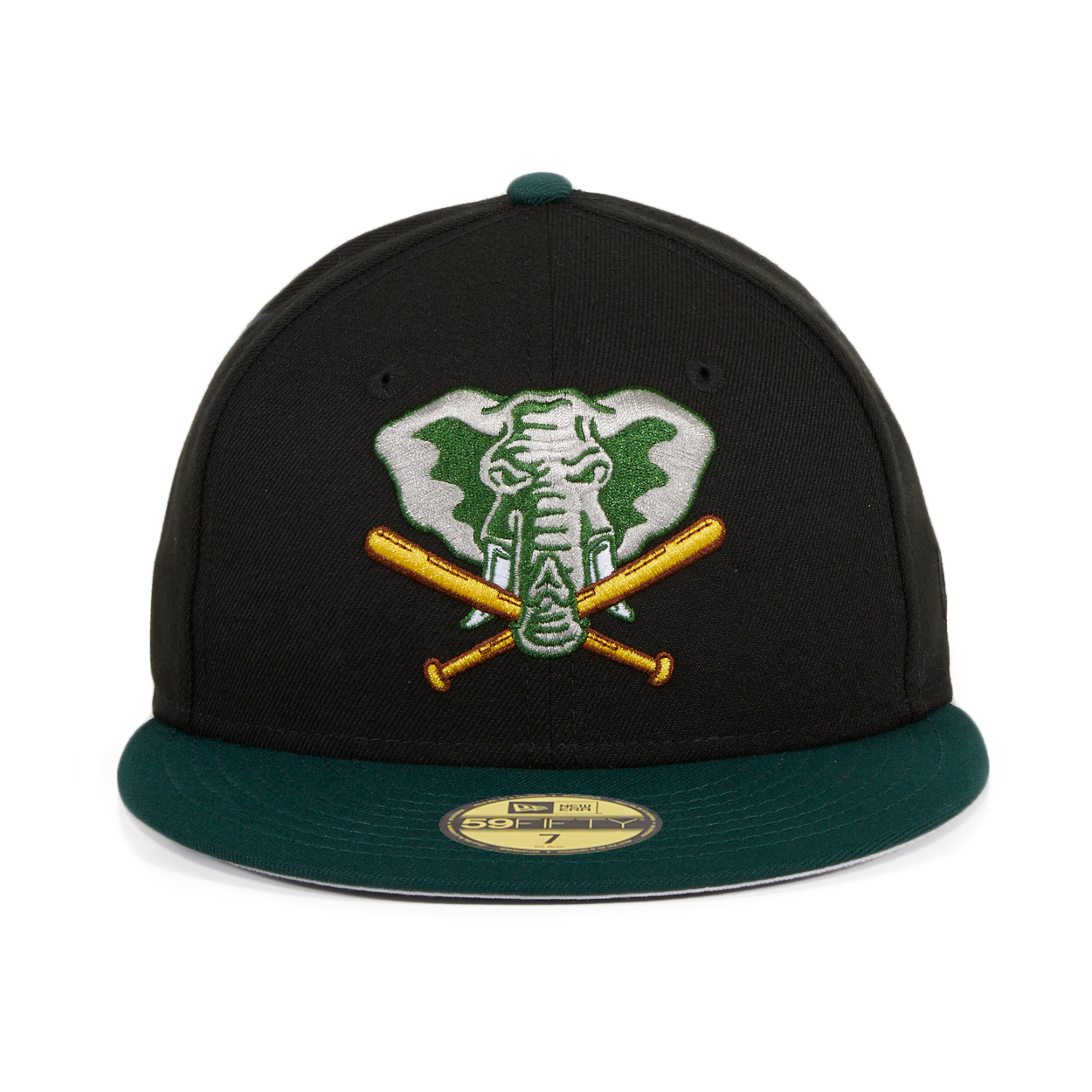 New Era 59FIFTY Oakland Athletics 1993 Alternate Hat - Black, Green Black/Green / 7 3/8