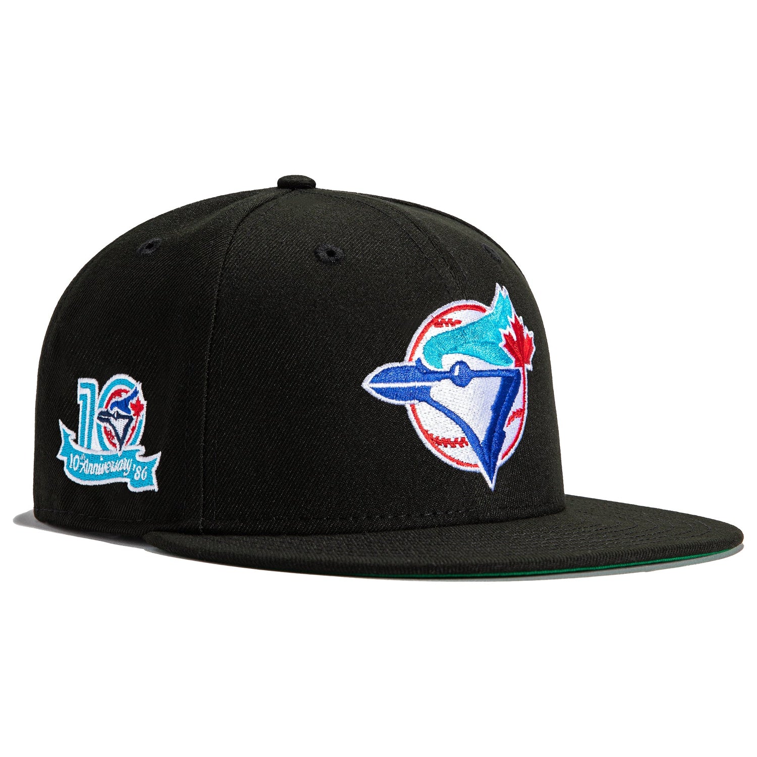 New Era 59FIFTY Toronto Blue Jays Grey Under Hat in Black | Size 7 1/4 | 60291299