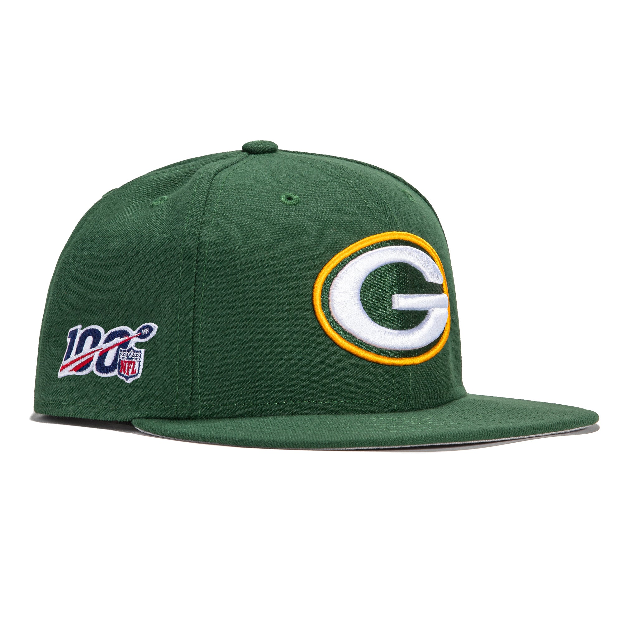 New Era 59Fifty Green Bay Packers 100th Anniversary Patch Hat - Green – Hat  Club