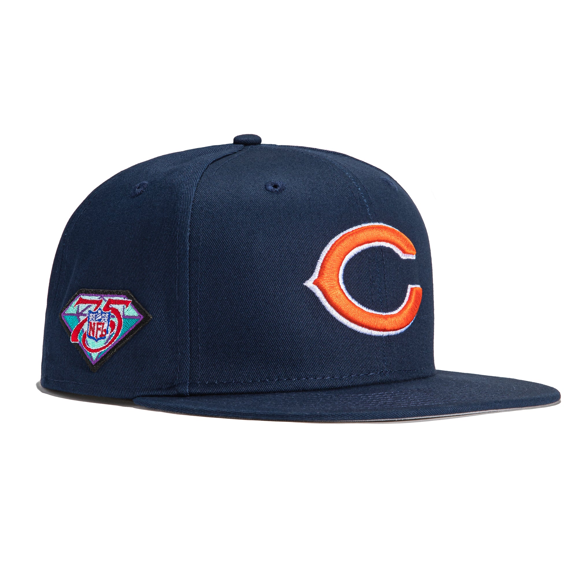 Chicago Bears New Era 100th Anniversary 59FIFTY Fitted Hat - Navy/Gold