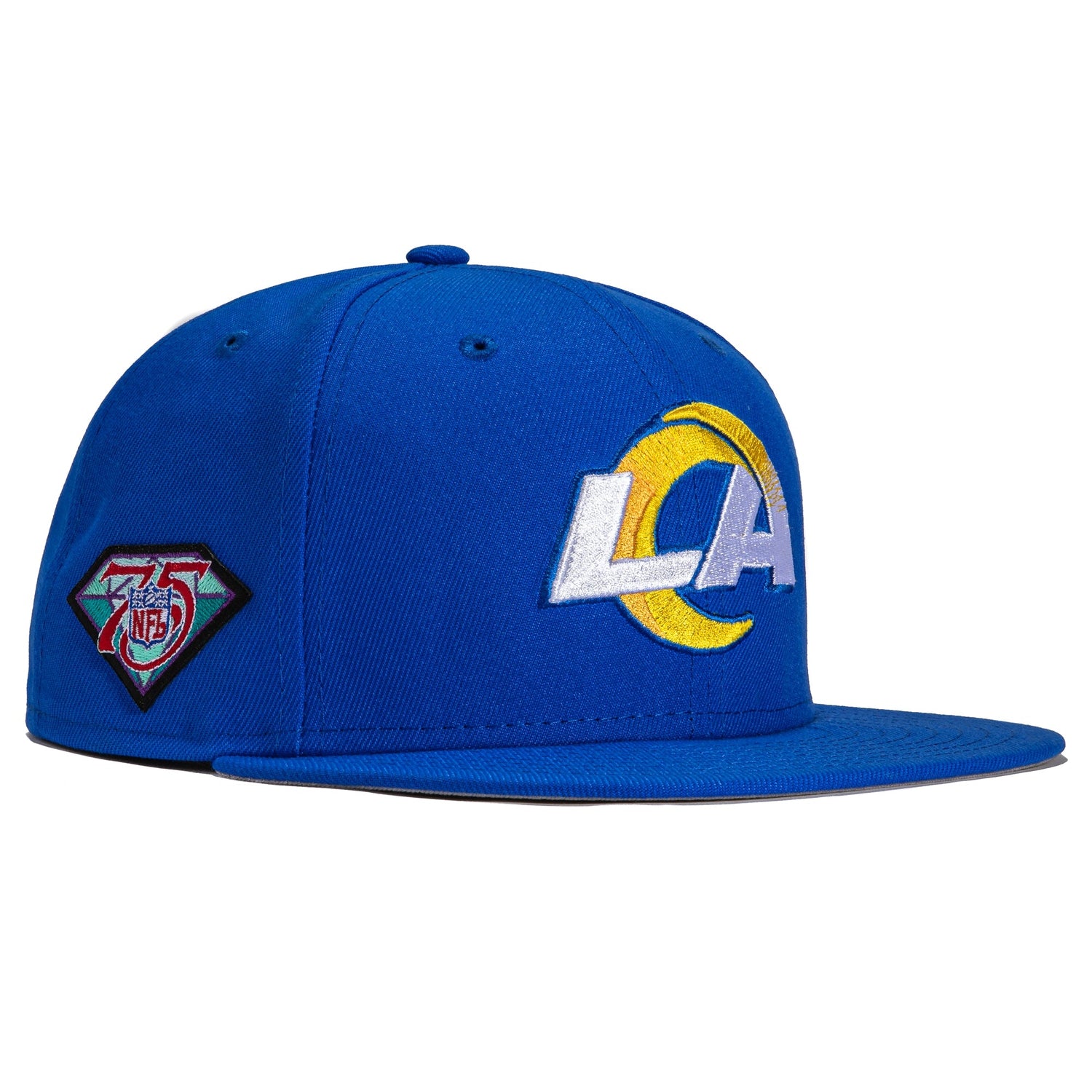 Los Angeles Rams THROWBACK TIMEOUT Royal Fitted Hat