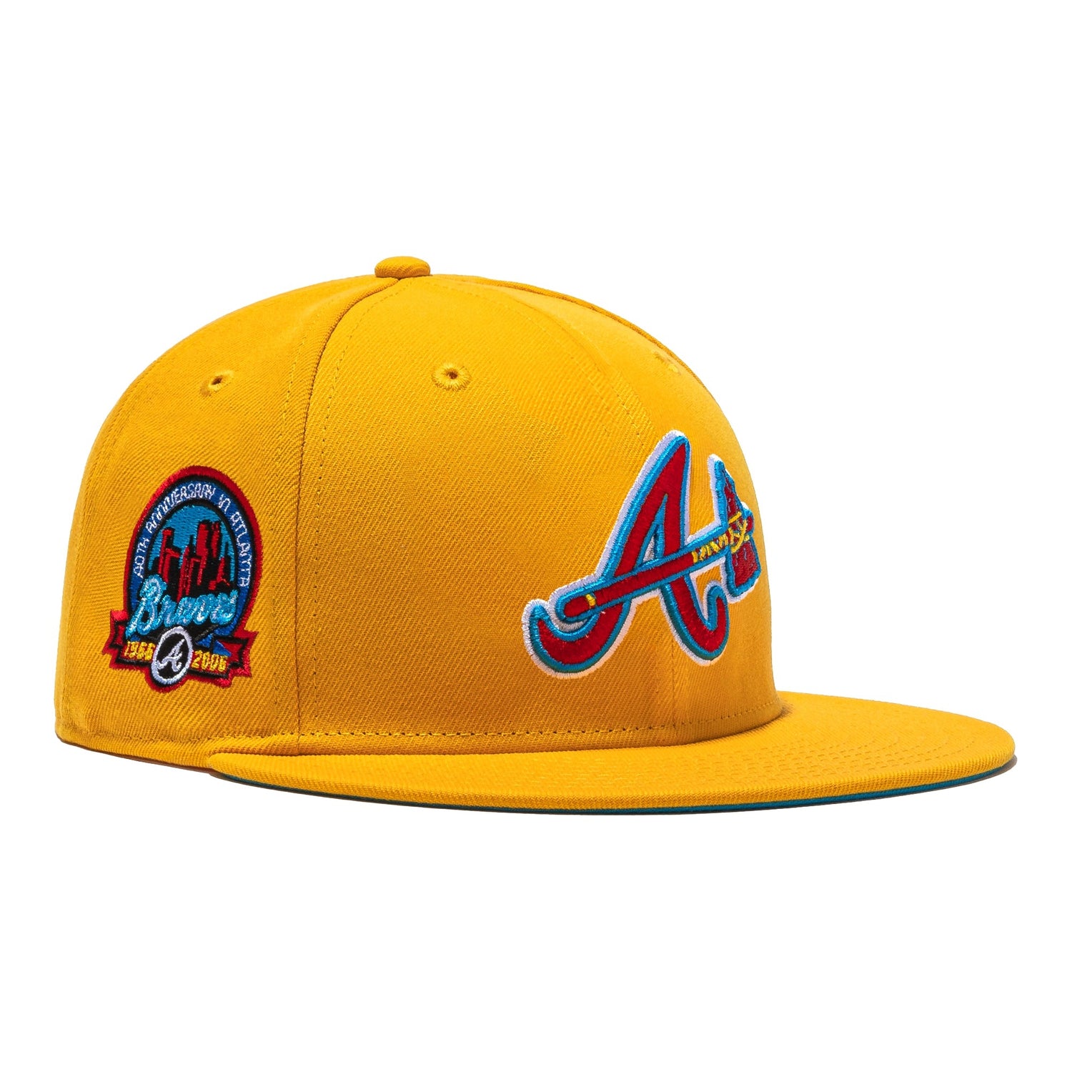 New Era 59Fifty Hat Wheels Atlanta Braves 40th Anniversary Patch
