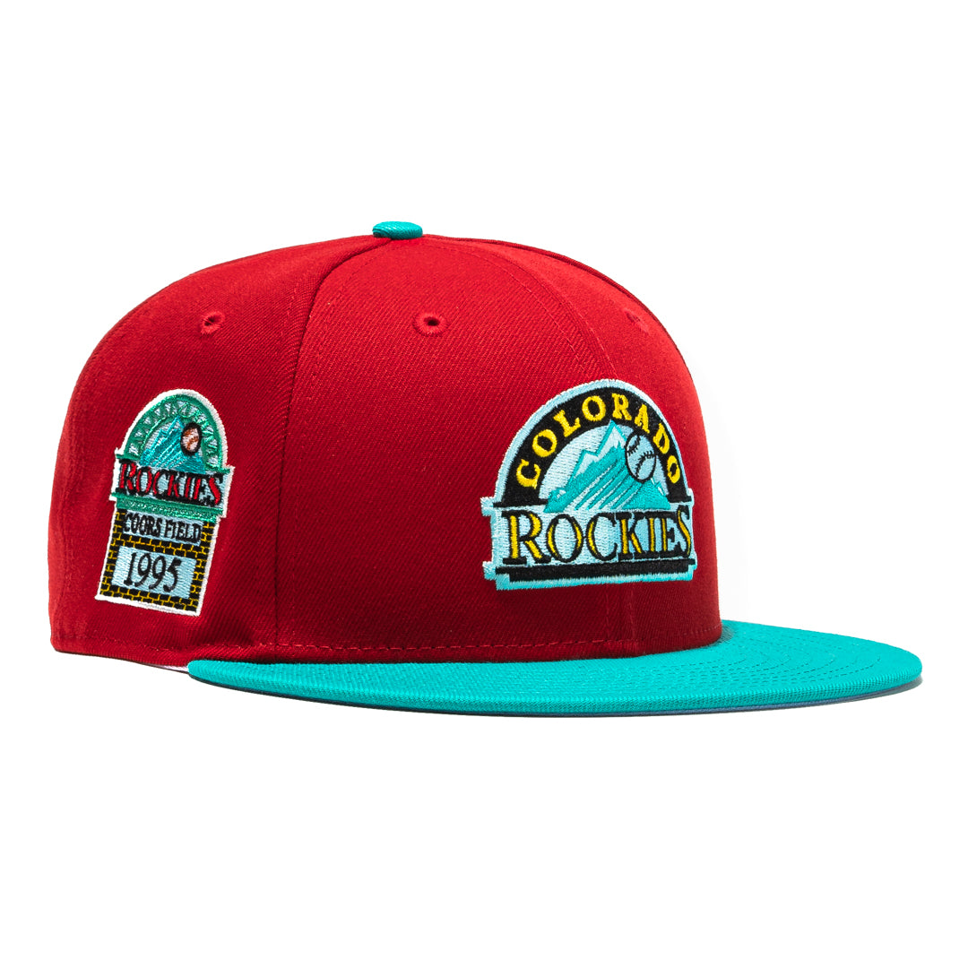 New Era Los Angeles Dodgers Captain Planet 2.0 40th Anniversary Patch Hat  Club Exclusive 59Fifty Fitted Hat Red/Teal Men's - SS22 - US
