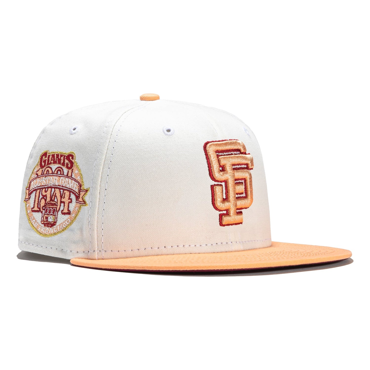 New Era 59Fifty Houston Astros Fitted Hat Patch Peach UV-Size 7 1/4-With  Pin