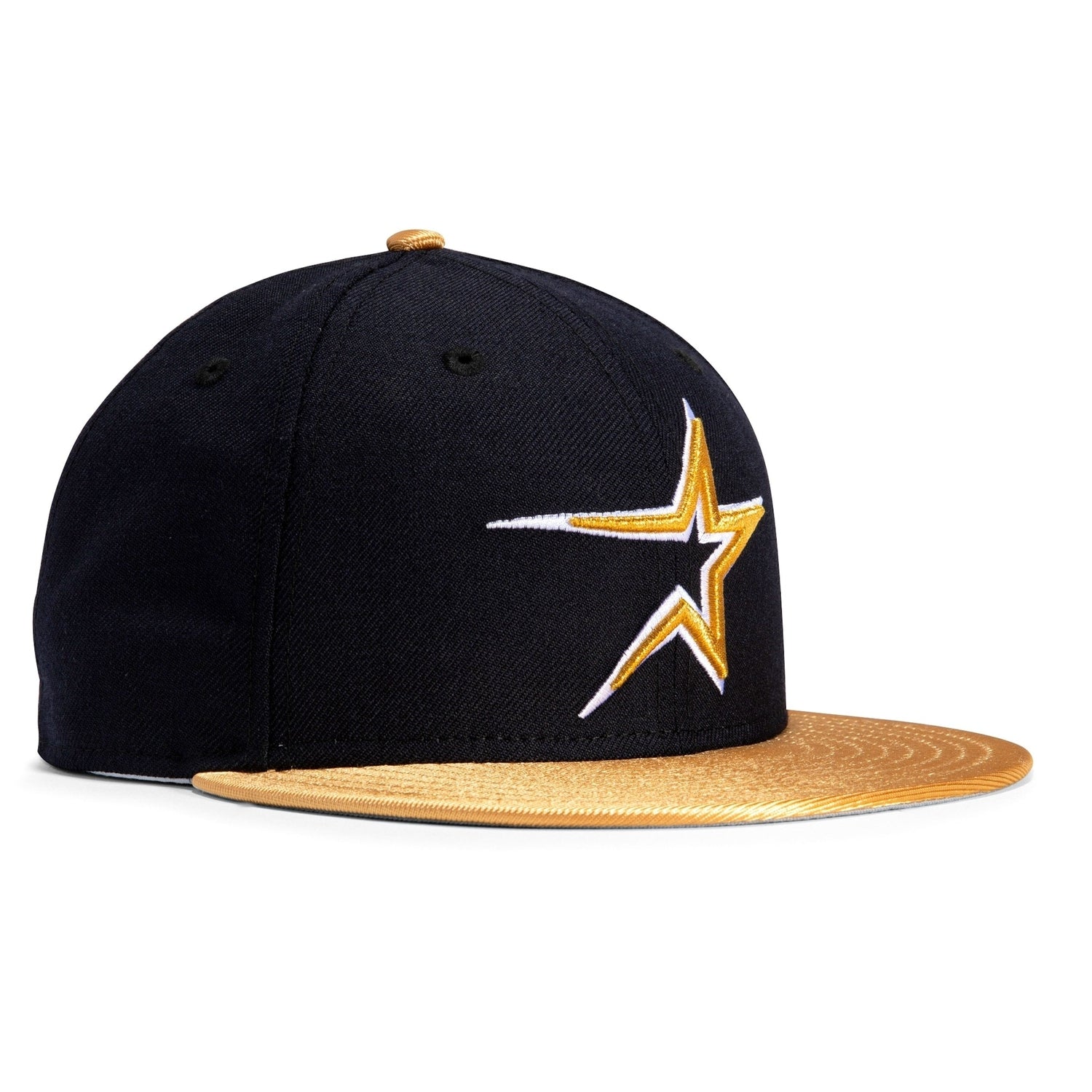 New Era 59FIFTY Retro On-Field Houston Astros Game Hat - Navy, Metallic Gold Navy/Metallic Gold / 7
